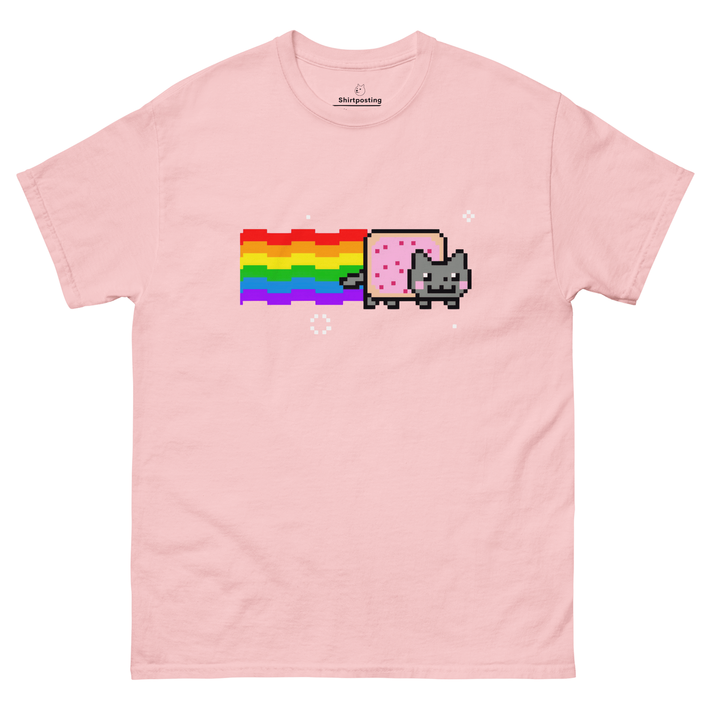 Nyan Cat Classic T-Shirt Meme - Light Pink | Shirtposting