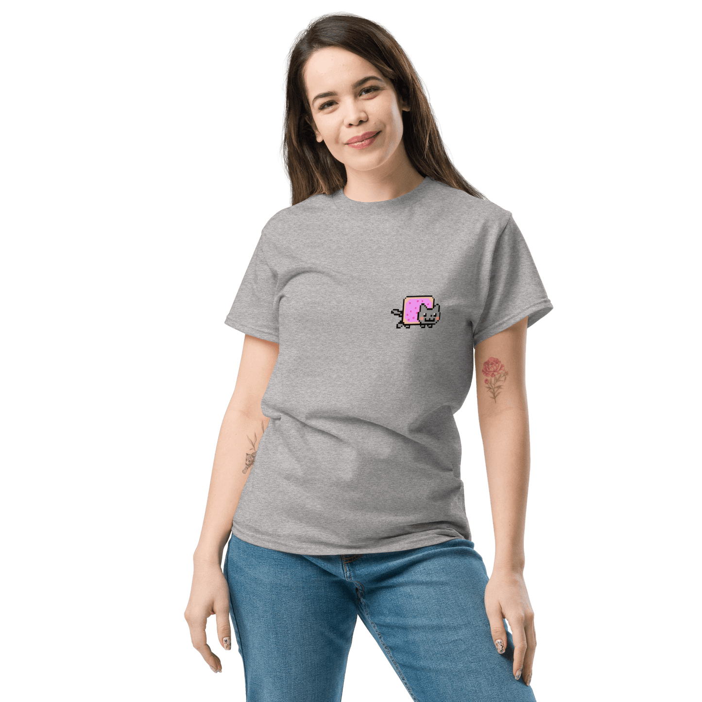 Nyan Cat Classic T-Shirt Meme - Military Green | Shirtposting