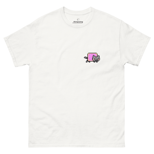 Nyan Cat Classic T-Shirt Meme - White | Shirtposting