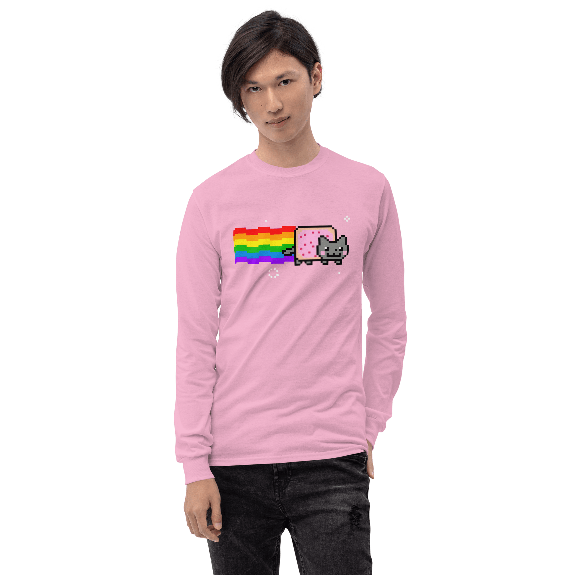 Nyan Cat Long Sleeve T-Shirt Meme - Royal | Shirtposting