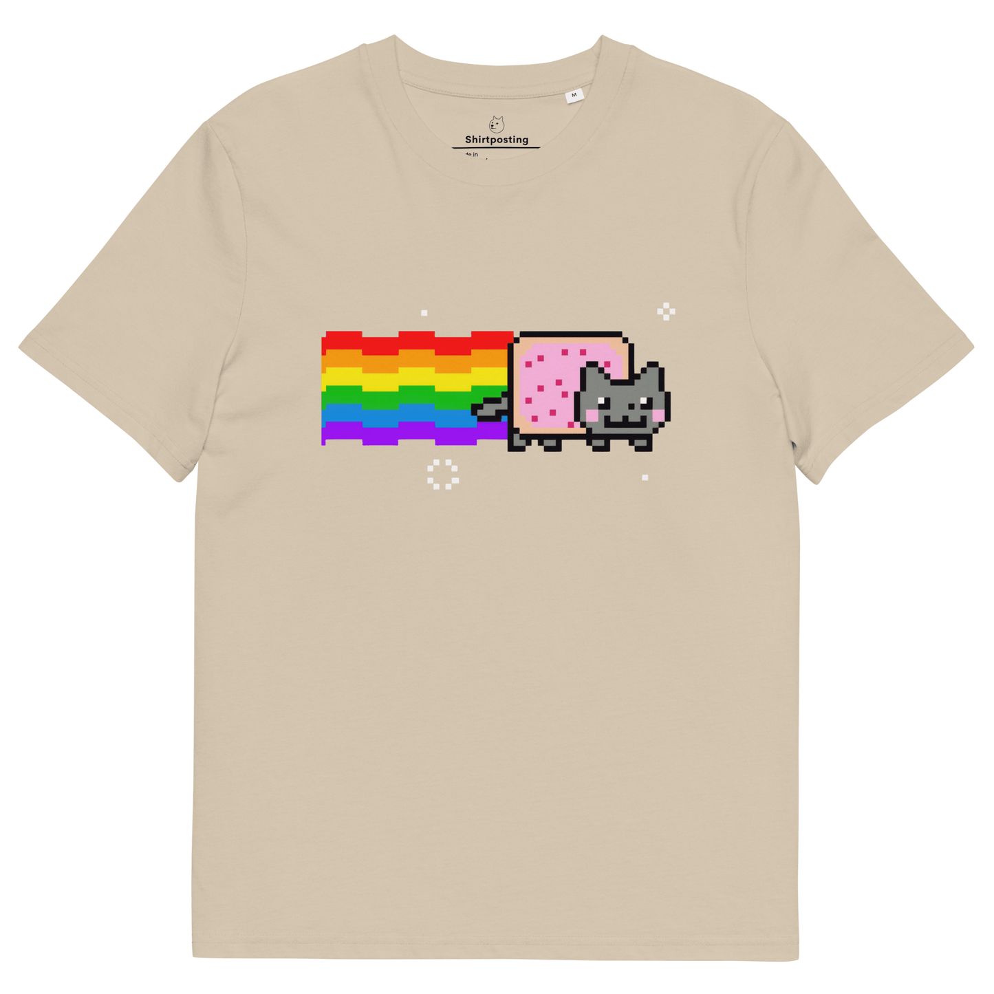 Nyan Cat Premium Organic T-Shirt Meme - Desert Dust | Shirtposting