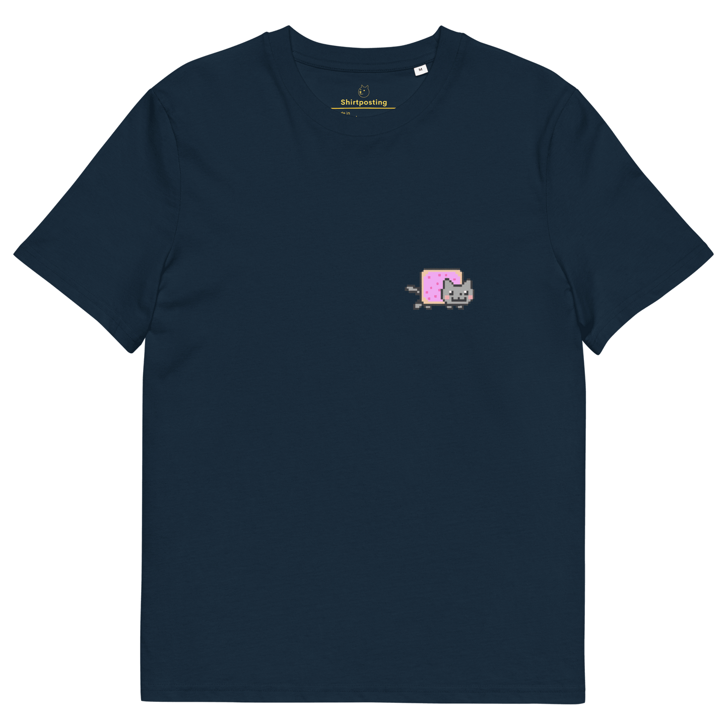 Nyan Cat Premium Organic T-Shirt Meme - French Navy | Shirtposting