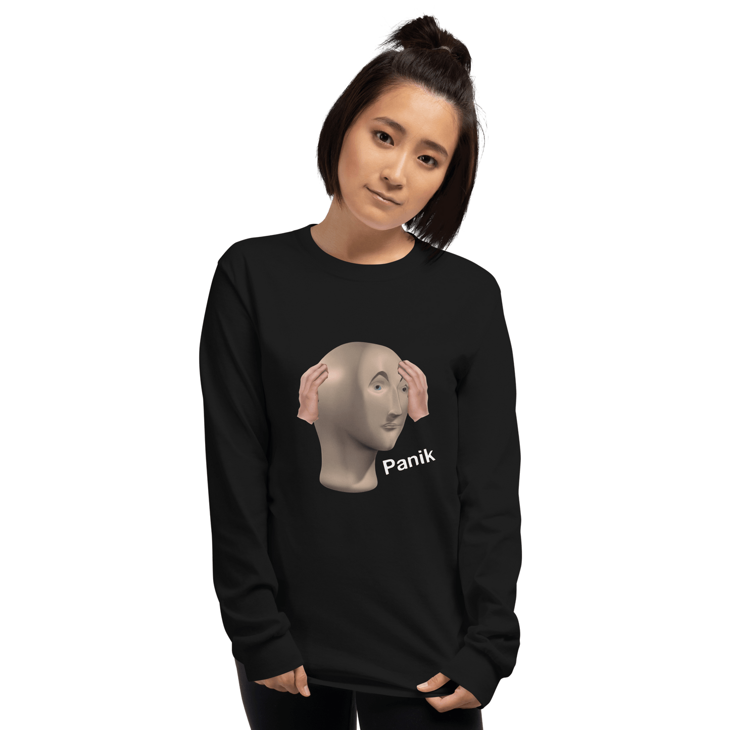 Panik Long Sleeve T-Shirt Meme - Royal | Shirtposting