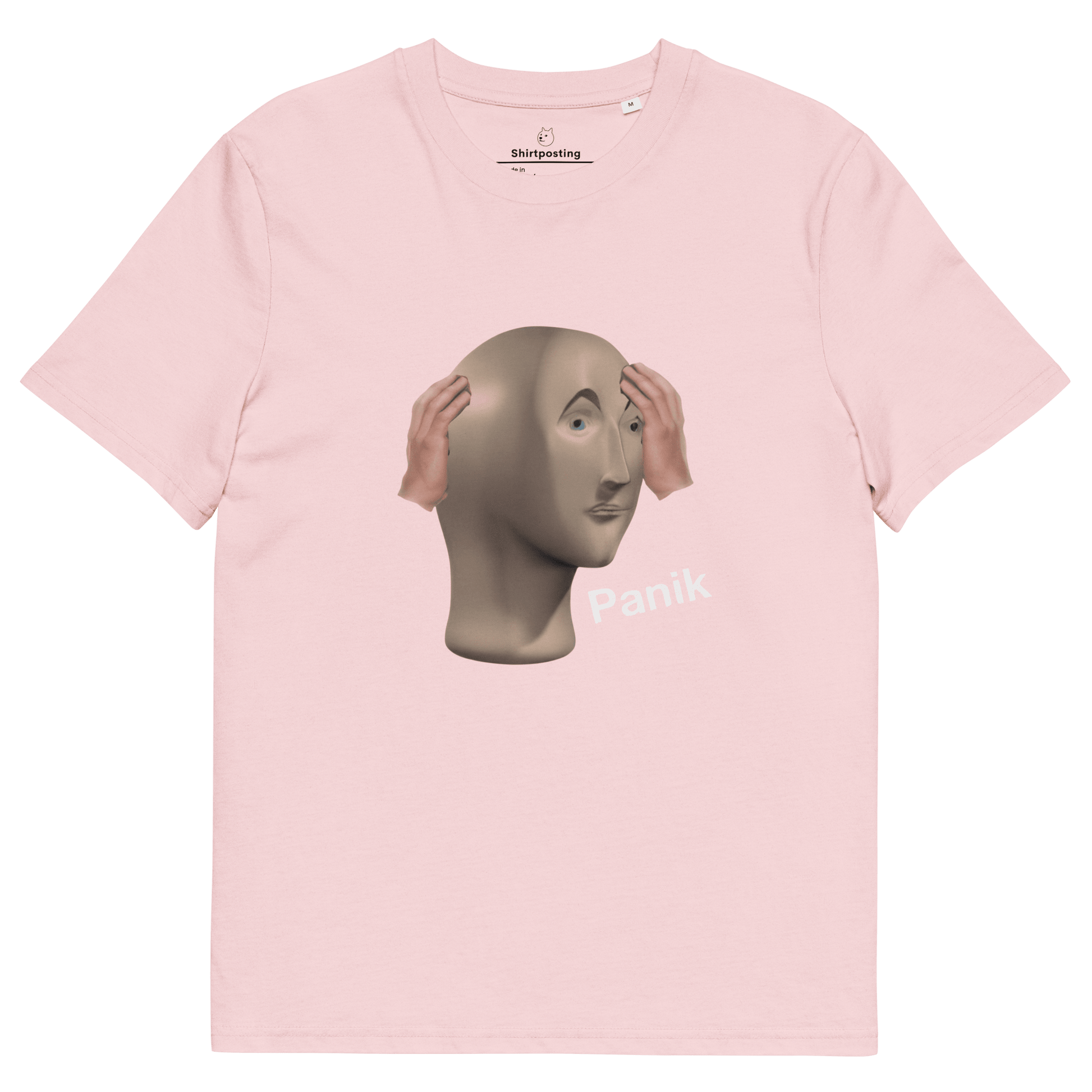 Panik Premium Organic T-Shirt Meme - Dark Heather Grey | Shirtposting