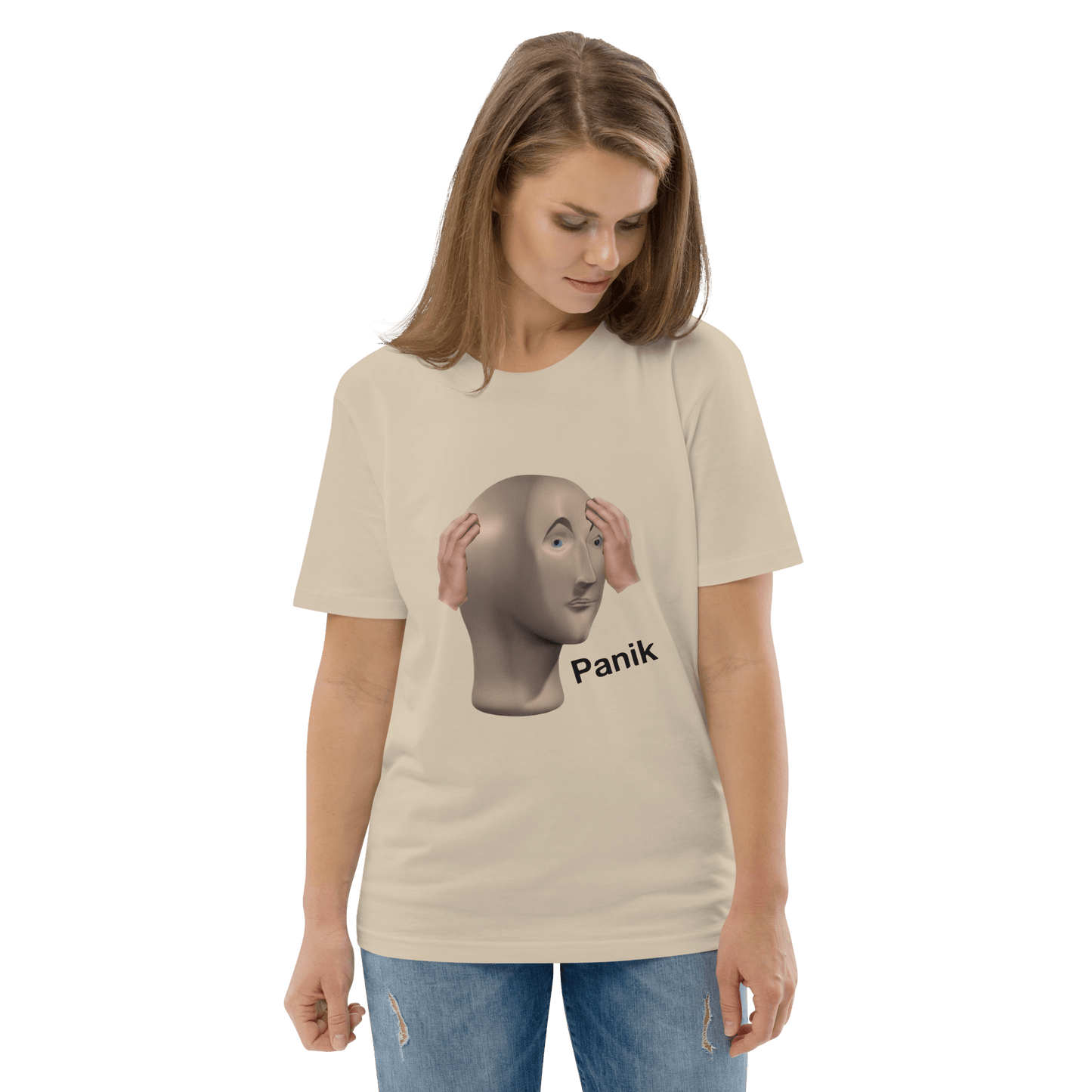 Panik Premium Organic T-Shirt Meme - Desert Dust | Shirtposting