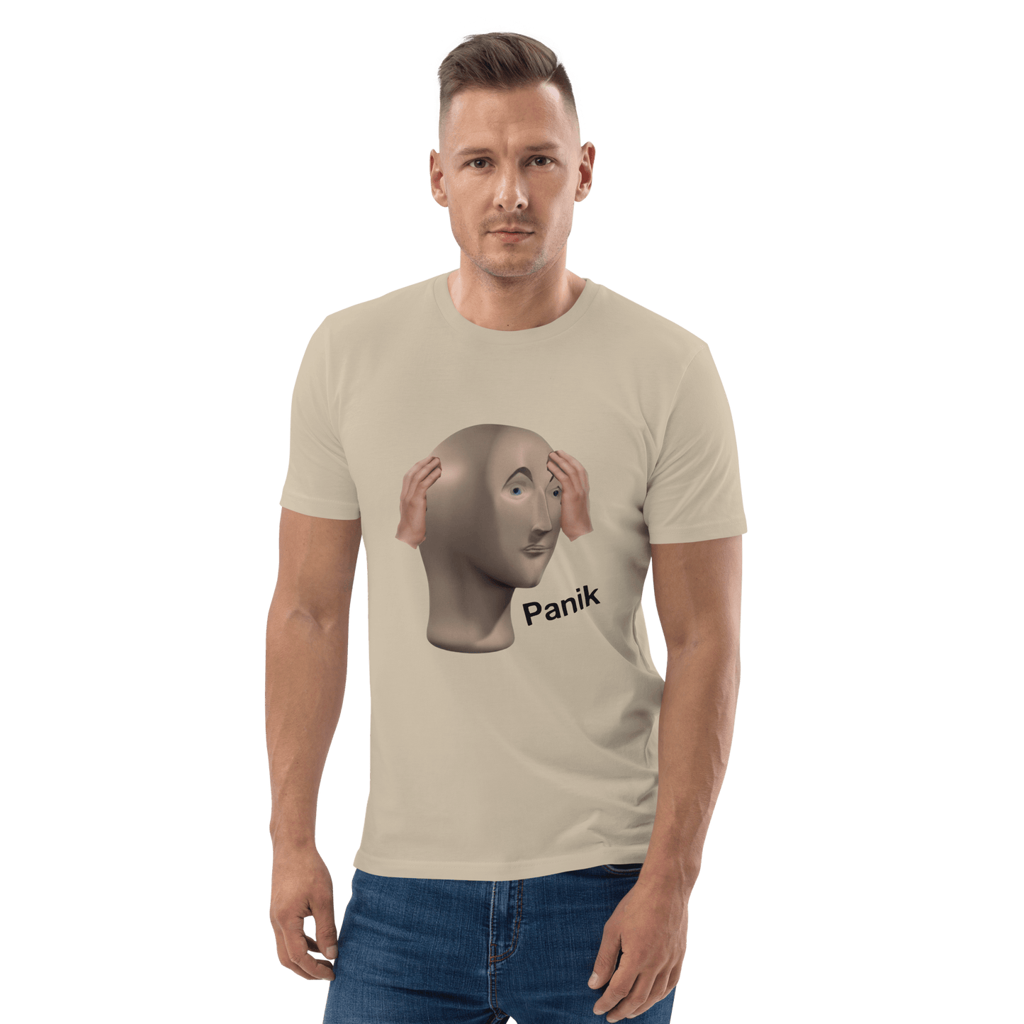 Panik Premium Organic T-Shirt Meme - Desert Dust | Shirtposting