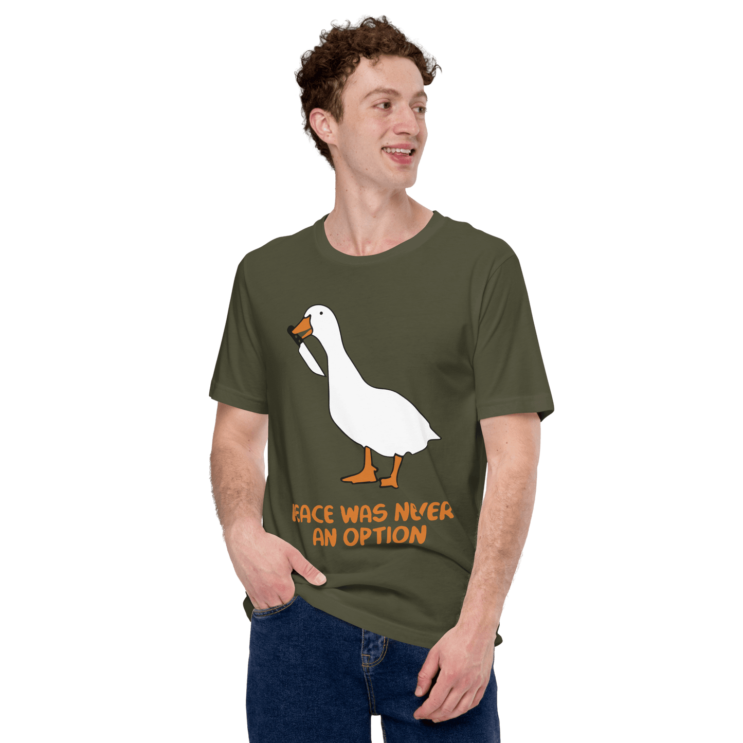 Peace Was Never An Option Classic T-Shirt Meme - Dark Grey | Shirtposting