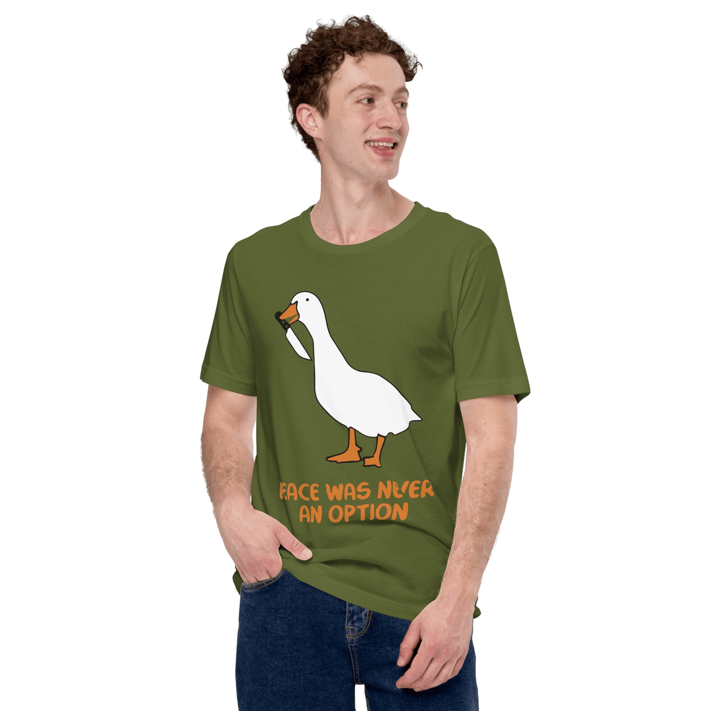 Peace Was Never An Option Classic T-Shirt Meme - Dark Grey | Shirtposting
