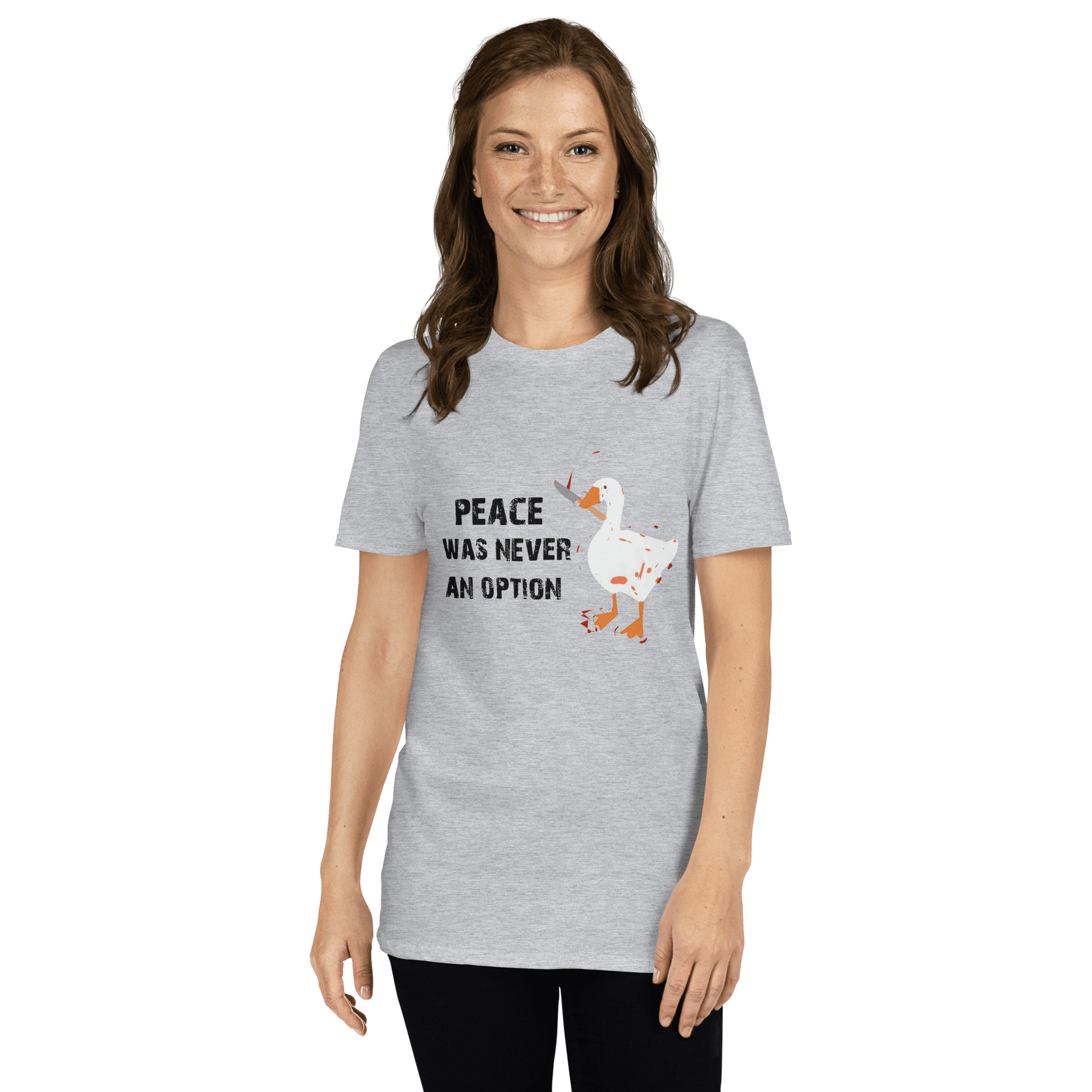 Peace Was Never An Option Classic T-Shirt Meme - Sand | Shirtposting
