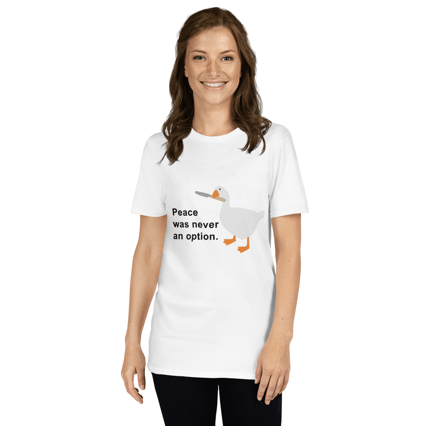 Peace Was Never An Option Classic T-Shirt Meme - Sand | Shirtposting