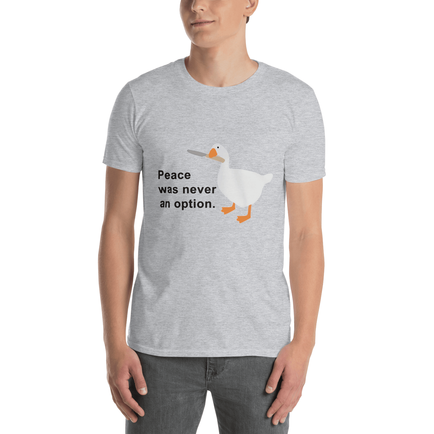 Peace Was Never An Option Classic T-Shirt Meme - Sand | Shirtposting