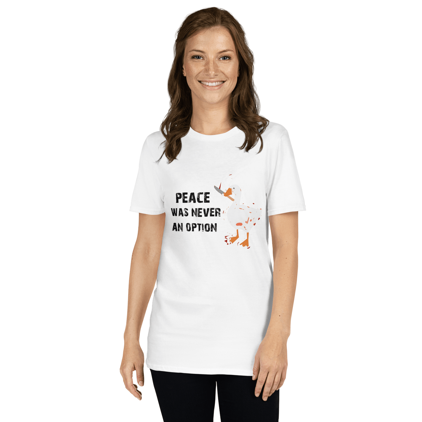 Peace Was Never An Option Classic T-Shirt Meme - Sand | Shirtposting