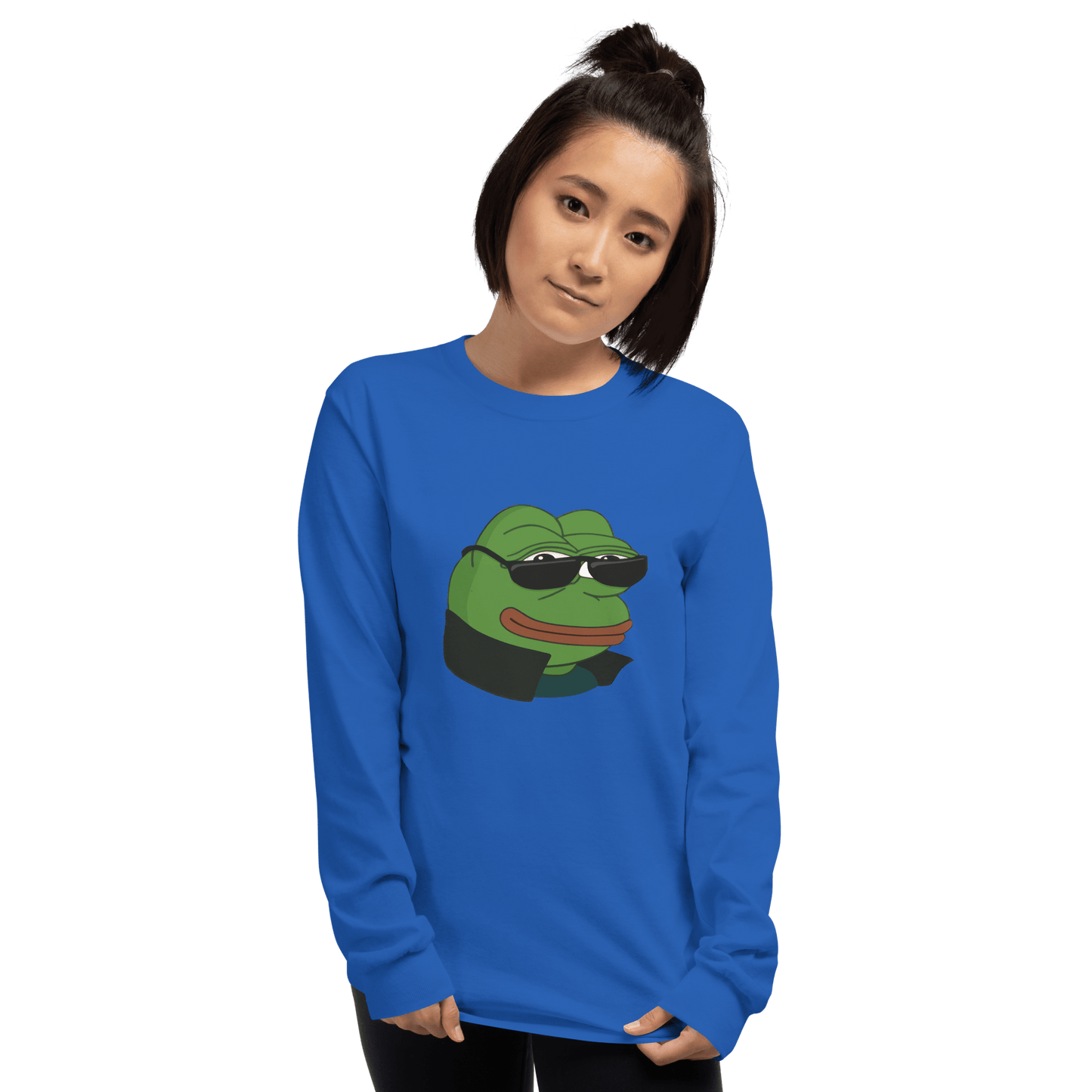 Pepe Long Sleeve T-Shirt Meme - Sport Grey | Shirtposting