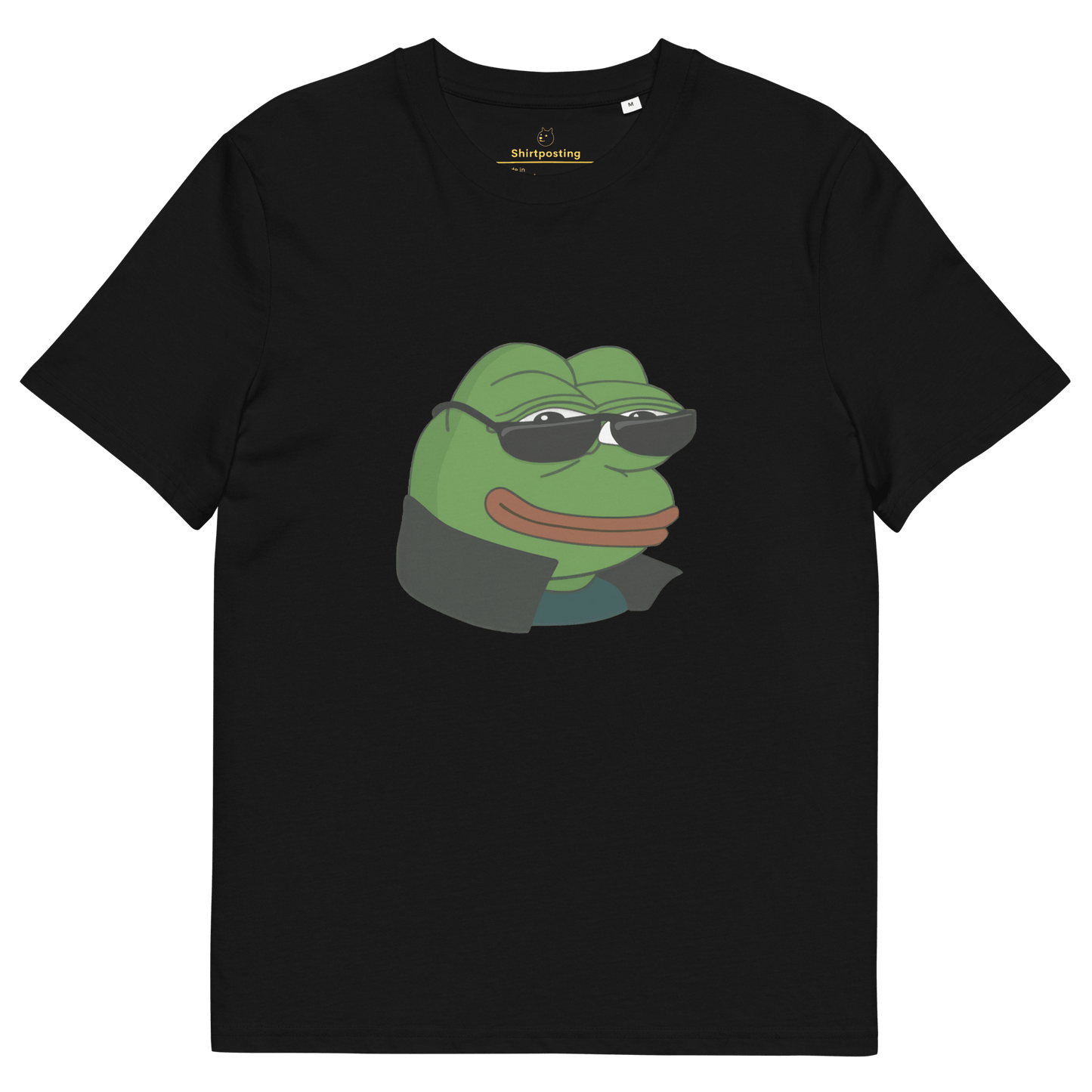 Pepe Premium Organic T-Shirt Meme - Black | Shirtposting