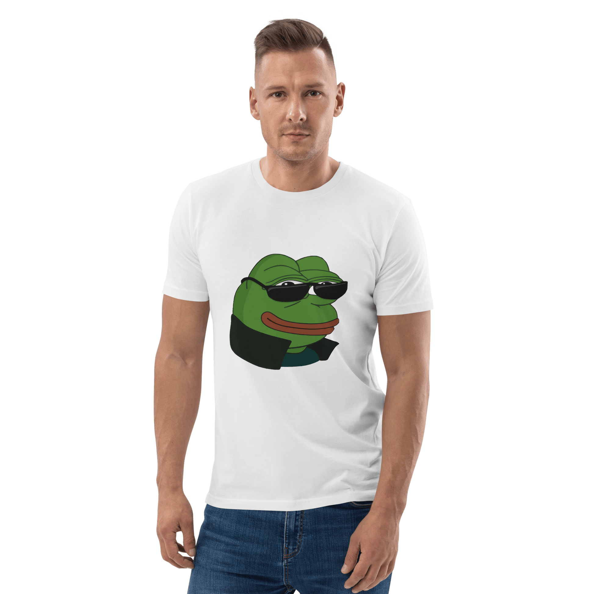 Pepe Premium Organic T-Shirt Meme - Dark Heather Grey | Shirtposting