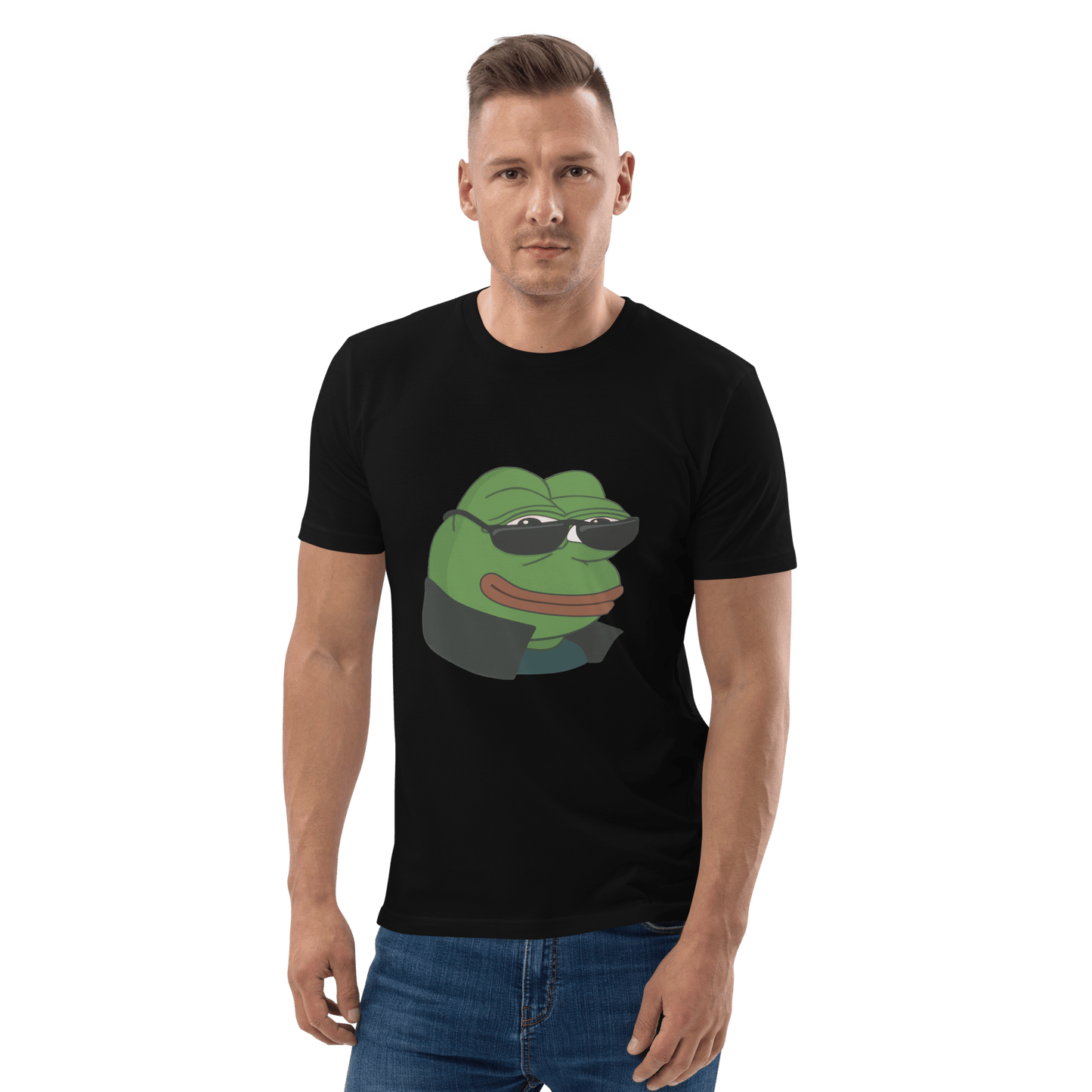 Pepe Premium Organic T-Shirt Meme - Dark Heather Grey | Shirtposting