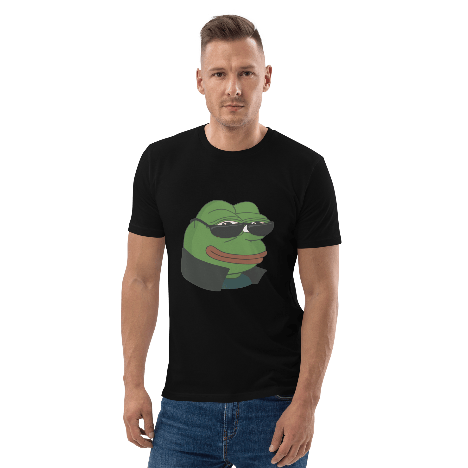 Pepe Premium Organic T-Shirt Meme - Dark Heather Grey | Shirtposting
