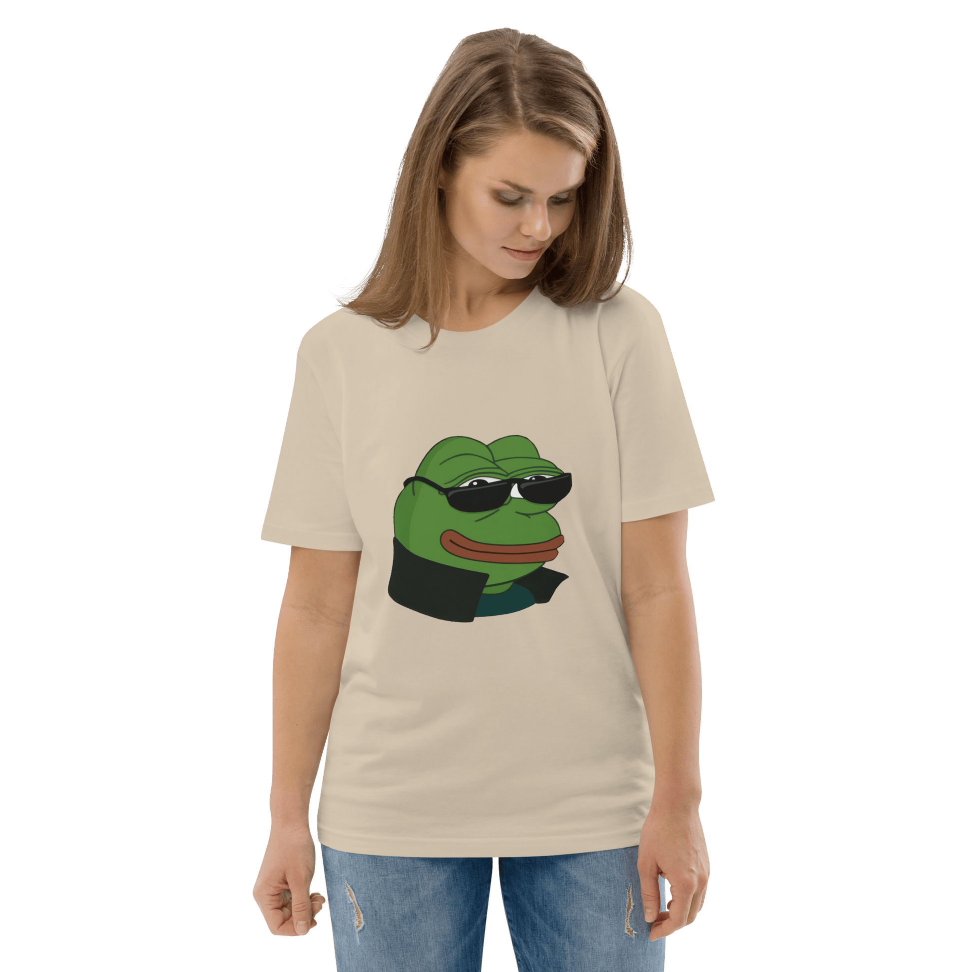 Pepe Premium Organic T-Shirt Meme - Dark Heather Grey | Shirtposting