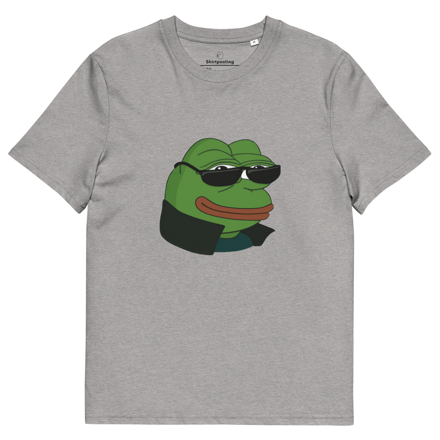 Pepe Premium Organic T-Shirt Meme - Heather Grey | Shirtposting