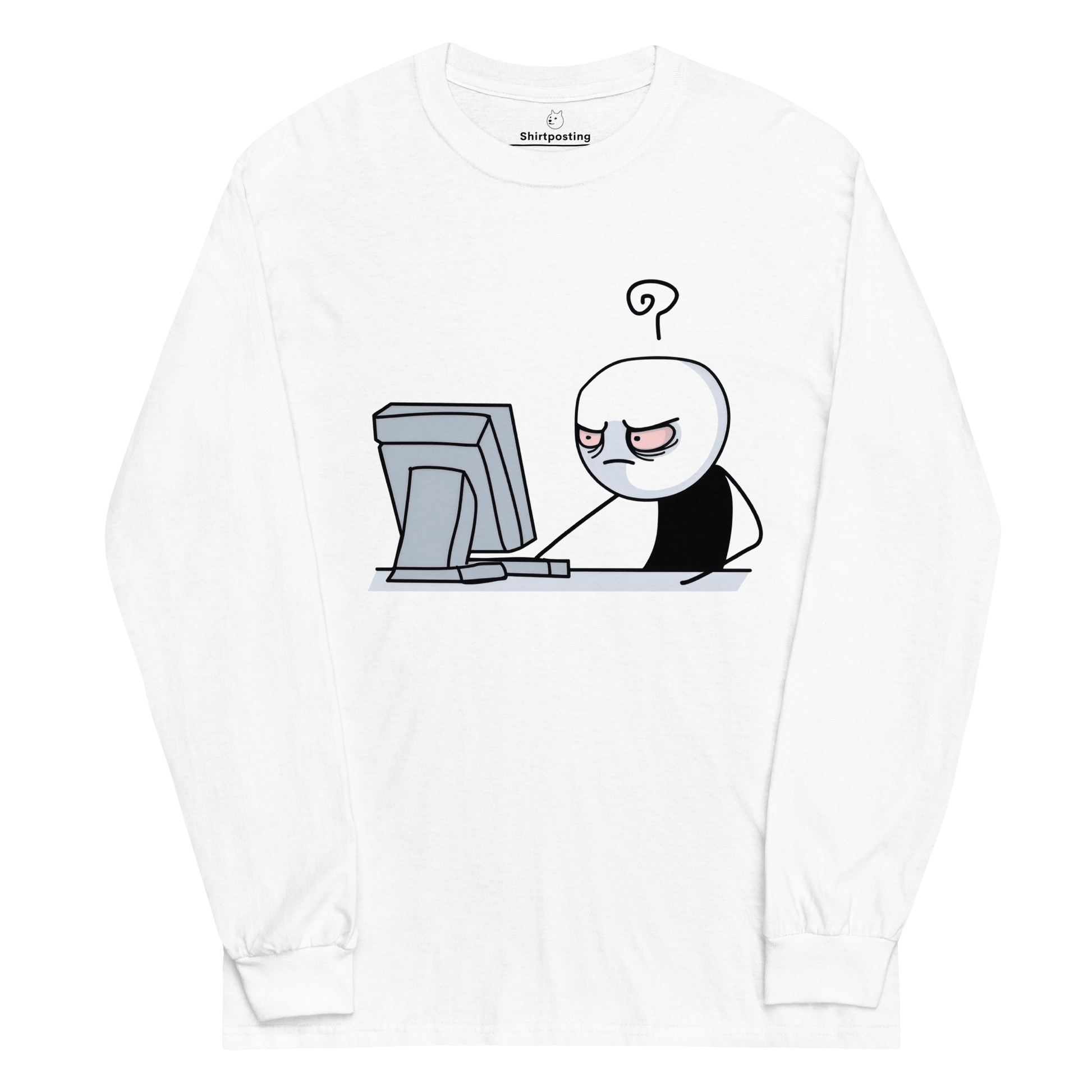 Rage Comic Long Sleeve T-Shirt Meme - S | Shirtposting