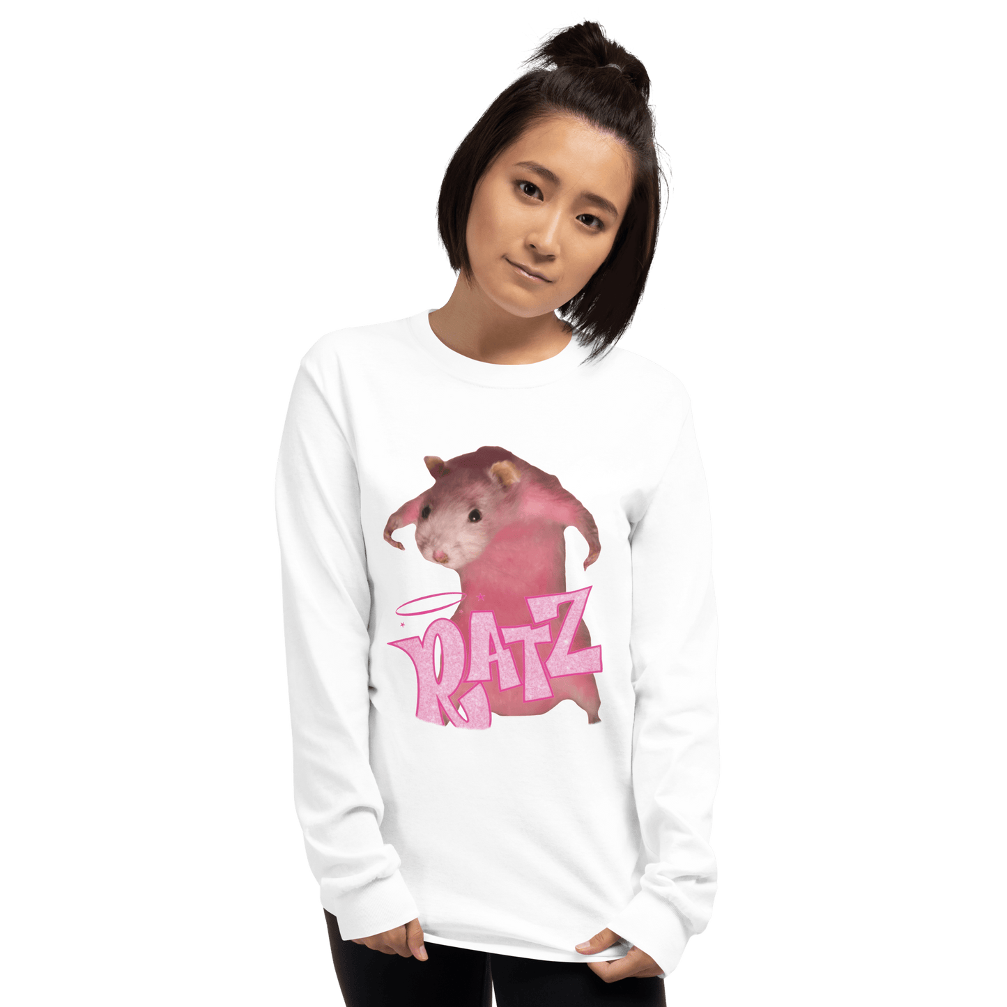 Ratz Meme Long Sleeve T-Shirt Meme - White | Shirtposting