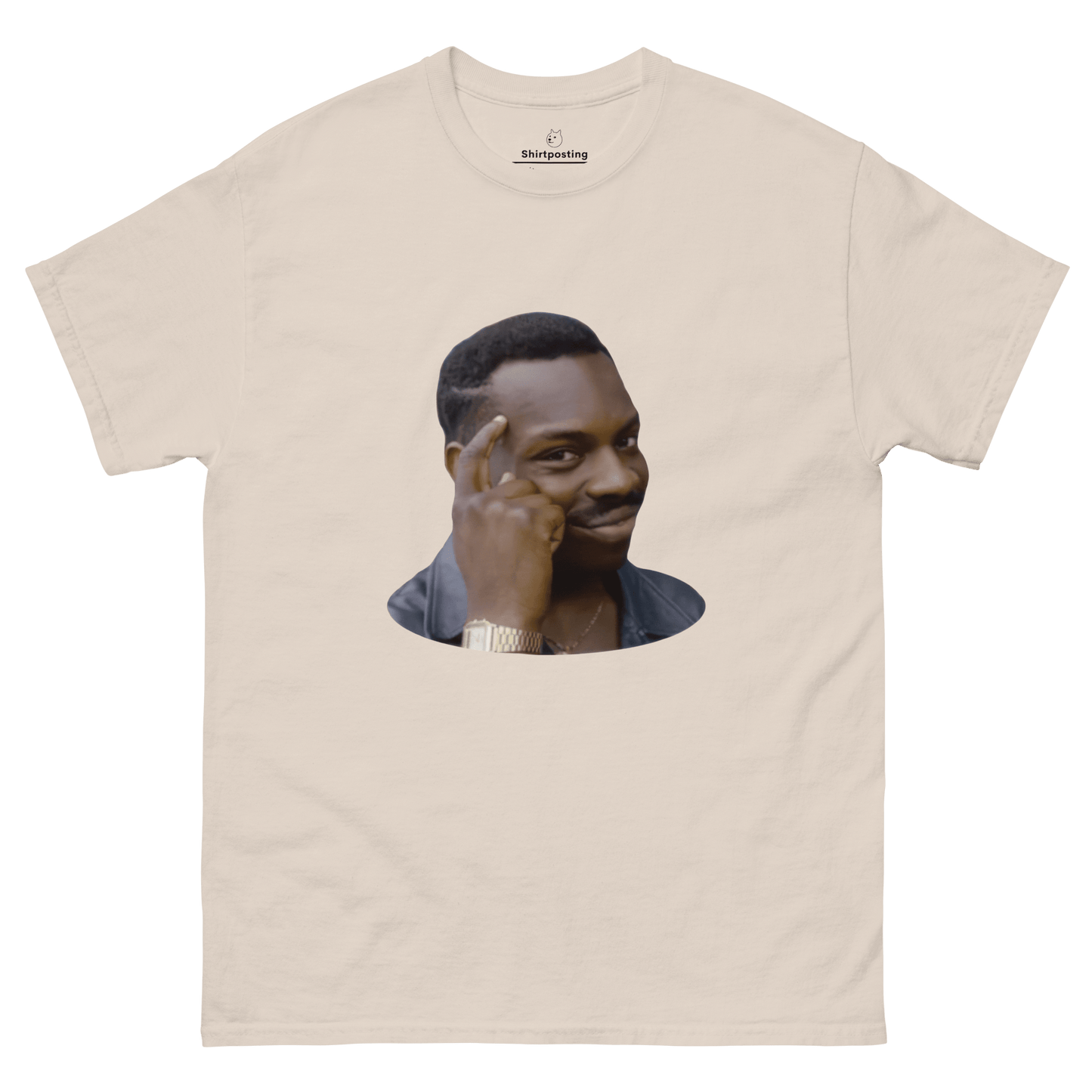 Roll Safe Classic T-Shirt Meme - Natural | Shirtposting