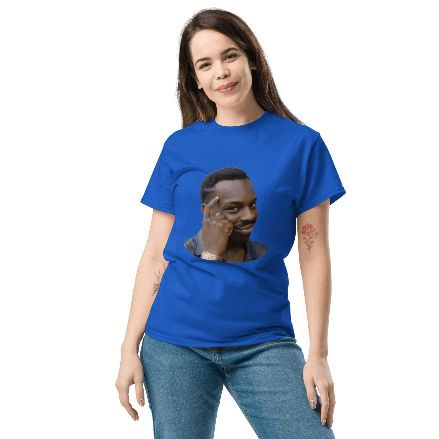 Roll Safe Classic T-Shirt Meme - Royal | Shirtposting