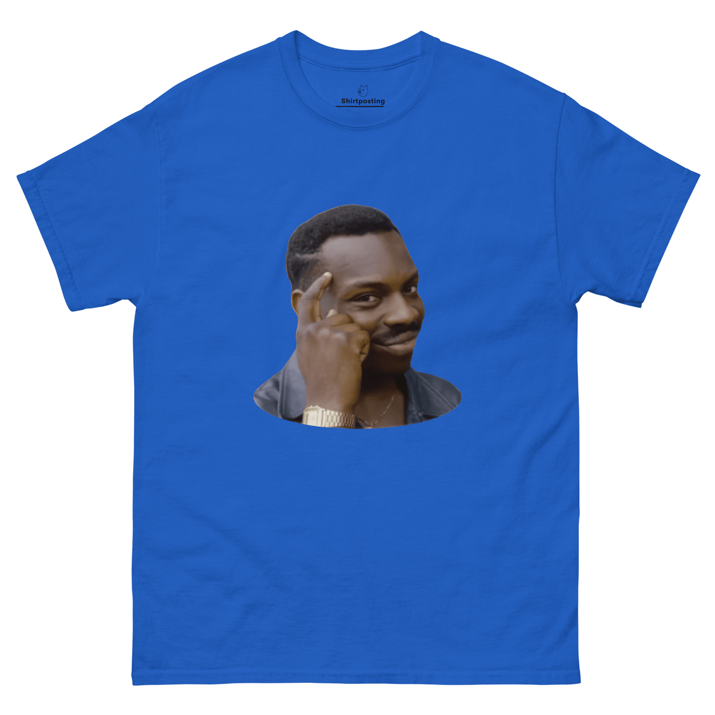 Roll Safe Classic T-Shirt Meme - Royal | Shirtposting