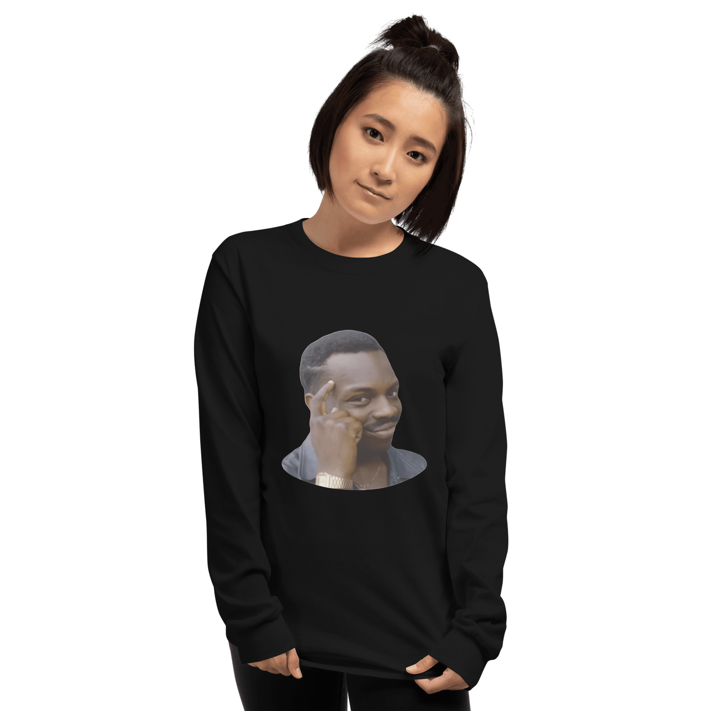 Roll Safe Long Sleeve T-Shirt Meme - Sport Grey | Shirtposting