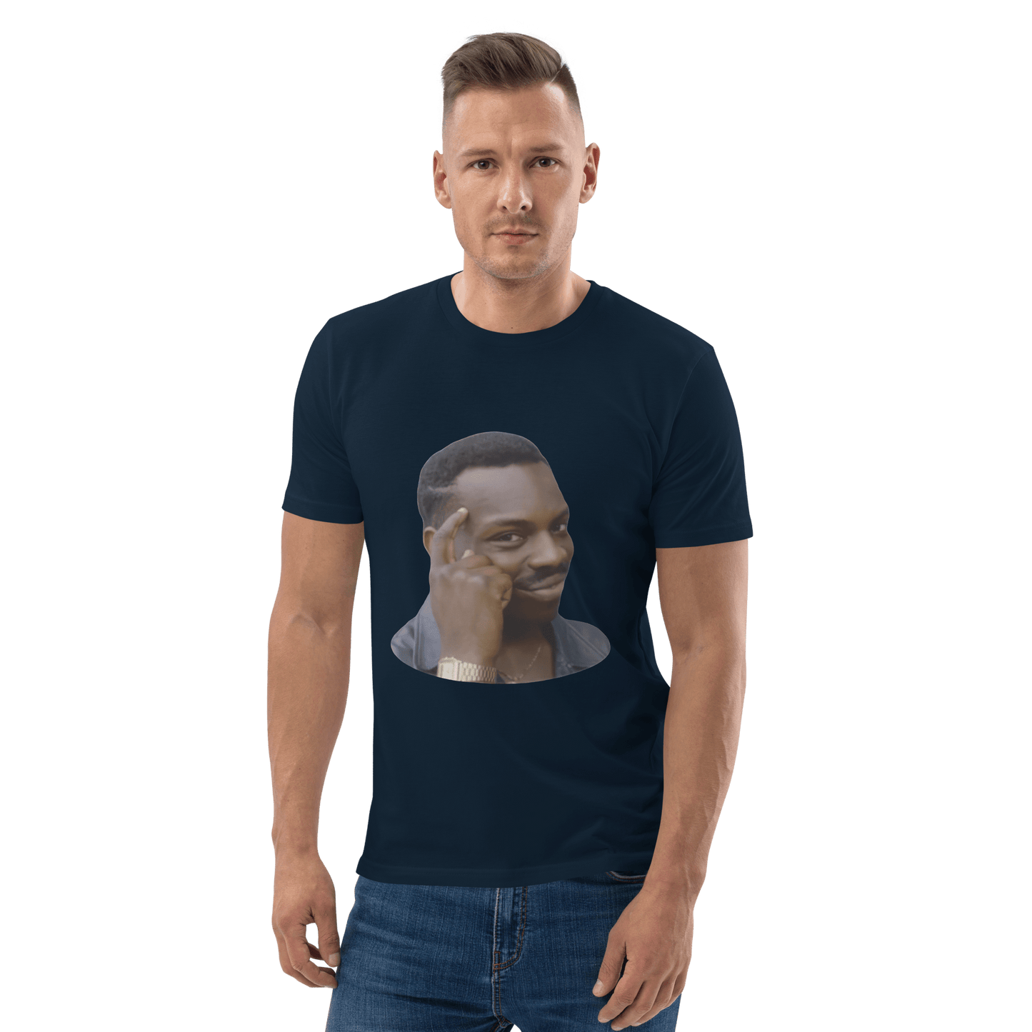 Roll Safe Premium Organic T-Shirt Meme - Dark Heather Grey | Shirtposting