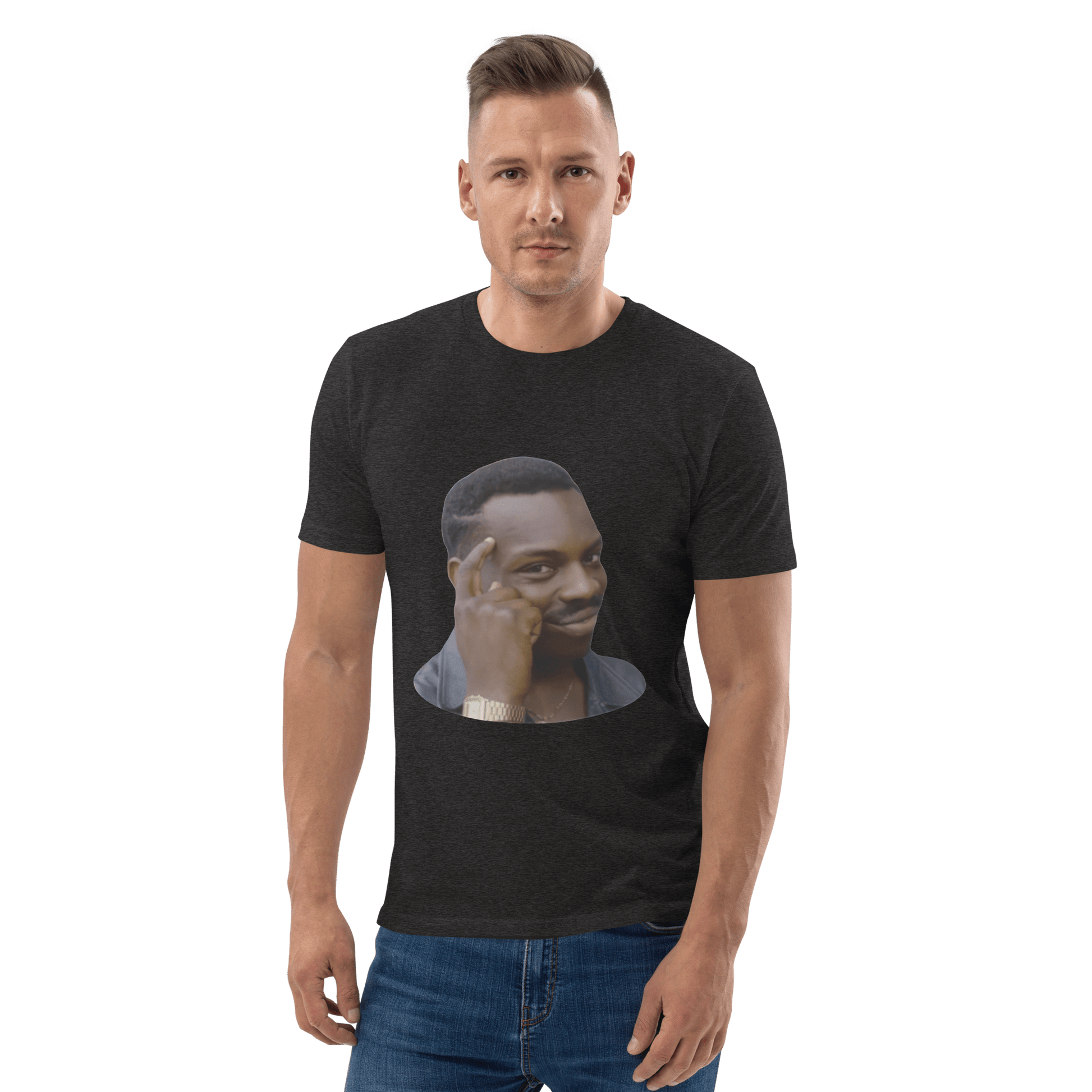 Roll Safe Premium Organic T-Shirt Meme - Dark Heather Grey | Shirtposting