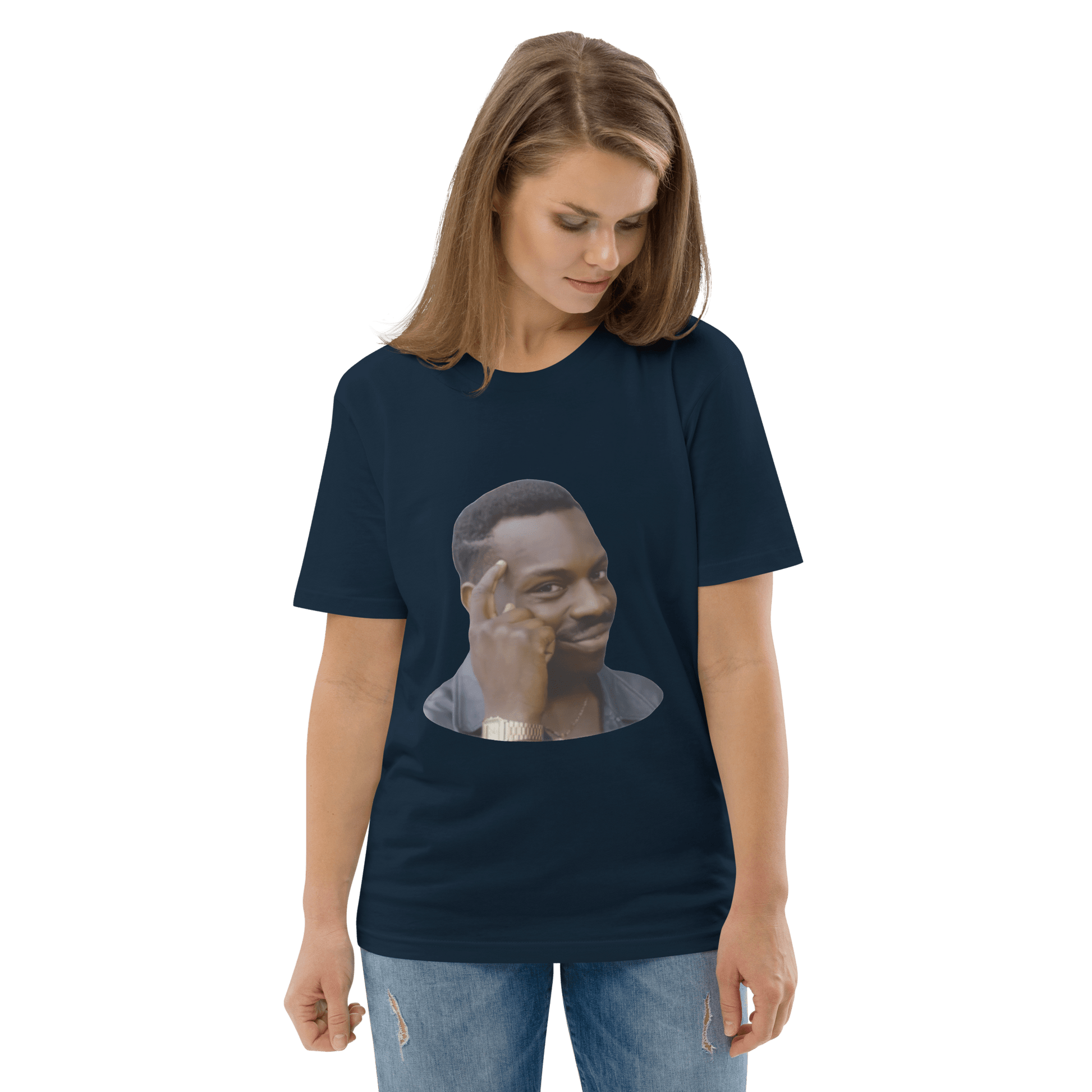 Roll Safe Premium Organic T-Shirt Meme - Dark Heather Grey | Shirtposting