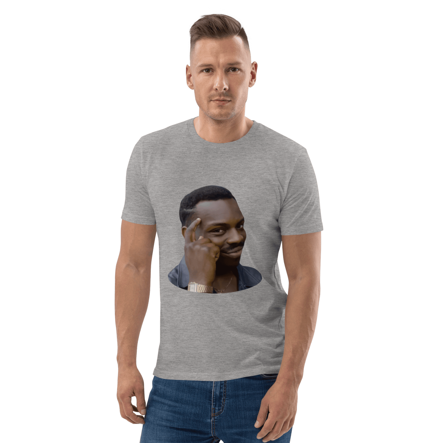 Roll Safe Premium Organic T-Shirt Meme - Dark Heather Grey | Shirtposting