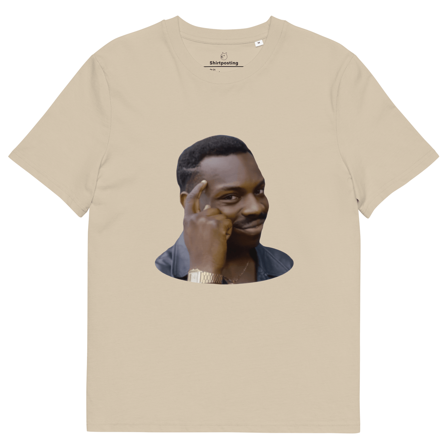 Roll Safe Premium Organic T-Shirt Meme - Desert Dust | Shirtposting