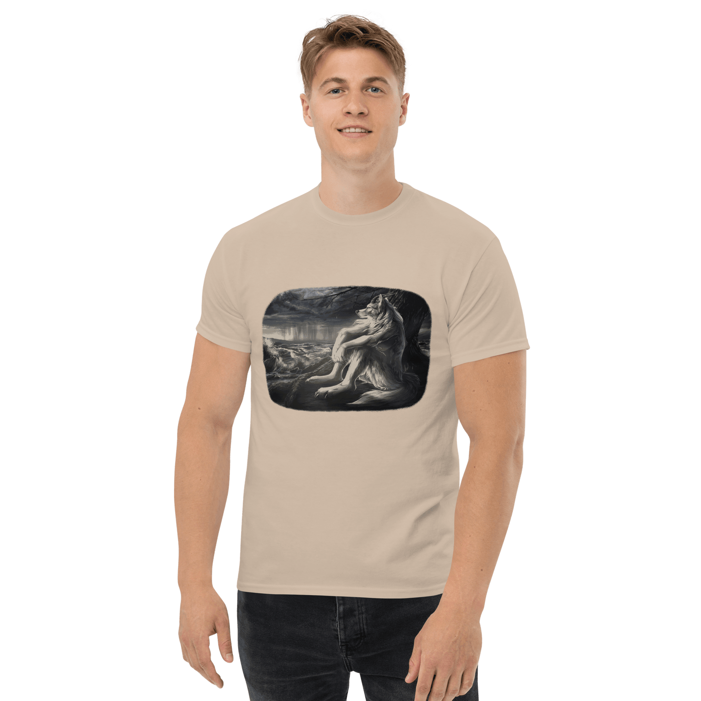Sigma Wolf Classic T-Shirt Meme - Ash | Shirtposting