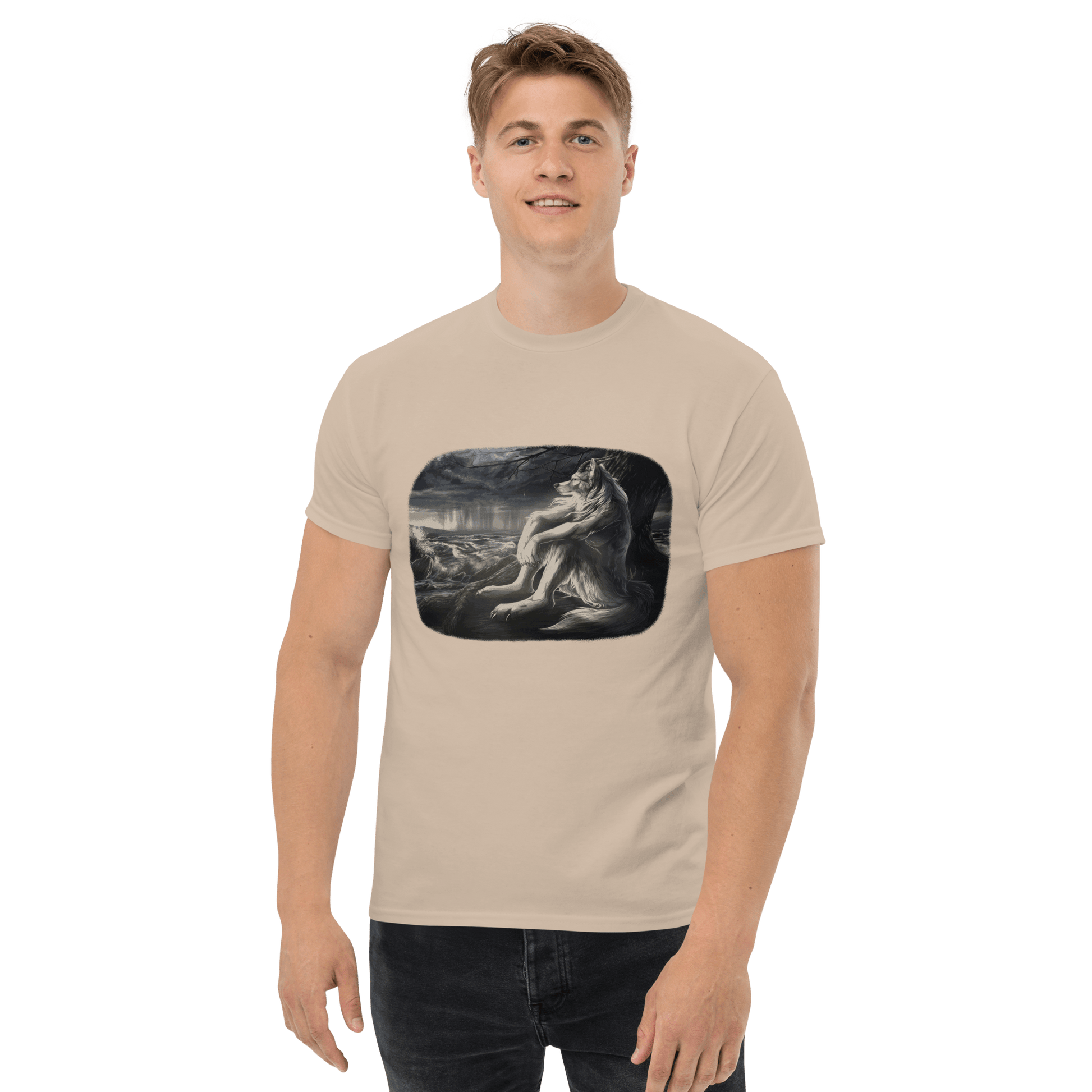 Sigma Wolf Classic T-Shirt Meme - Ash | Shirtposting