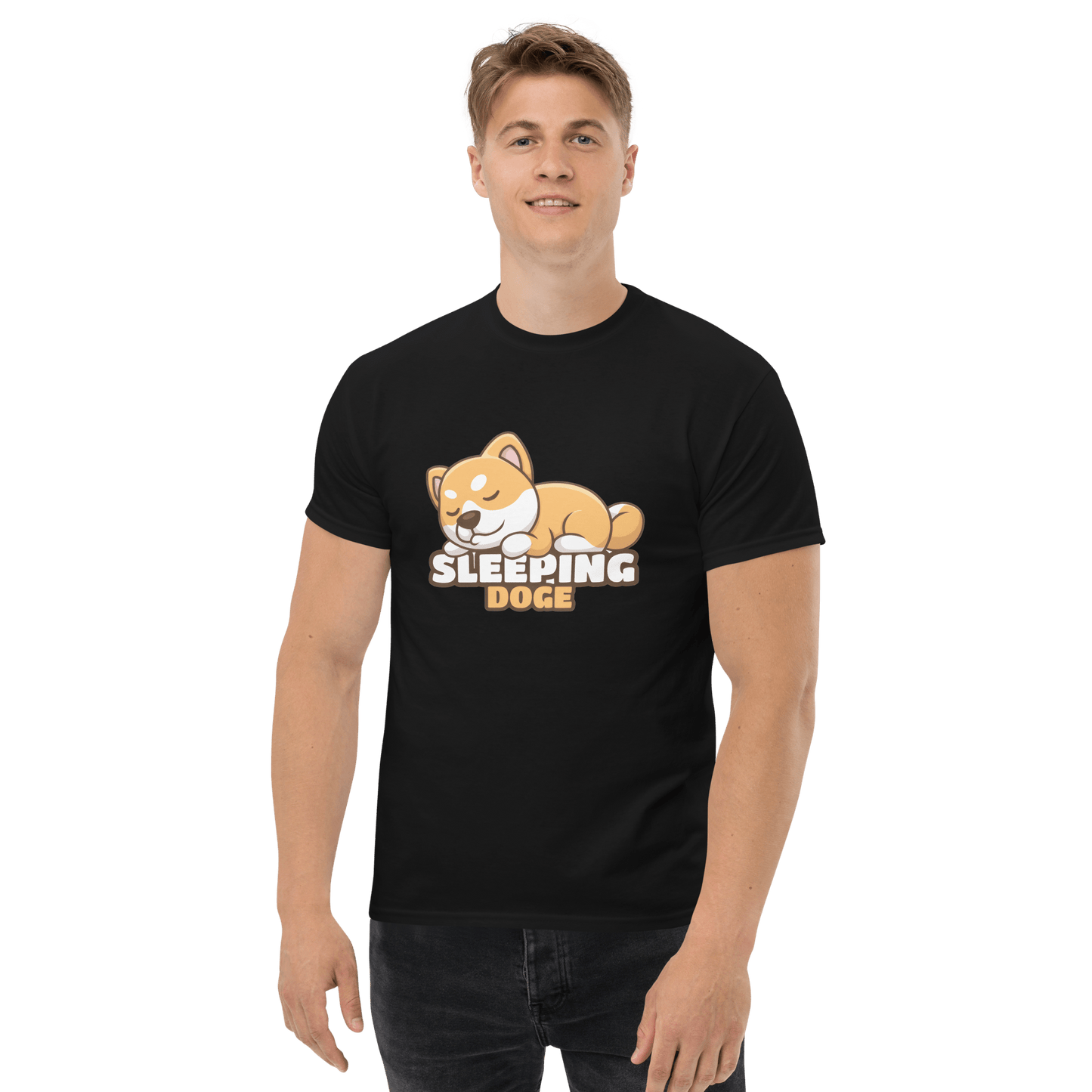 Sleeping Doge Classic T-Shirt Meme - Military Green | Shirtposting