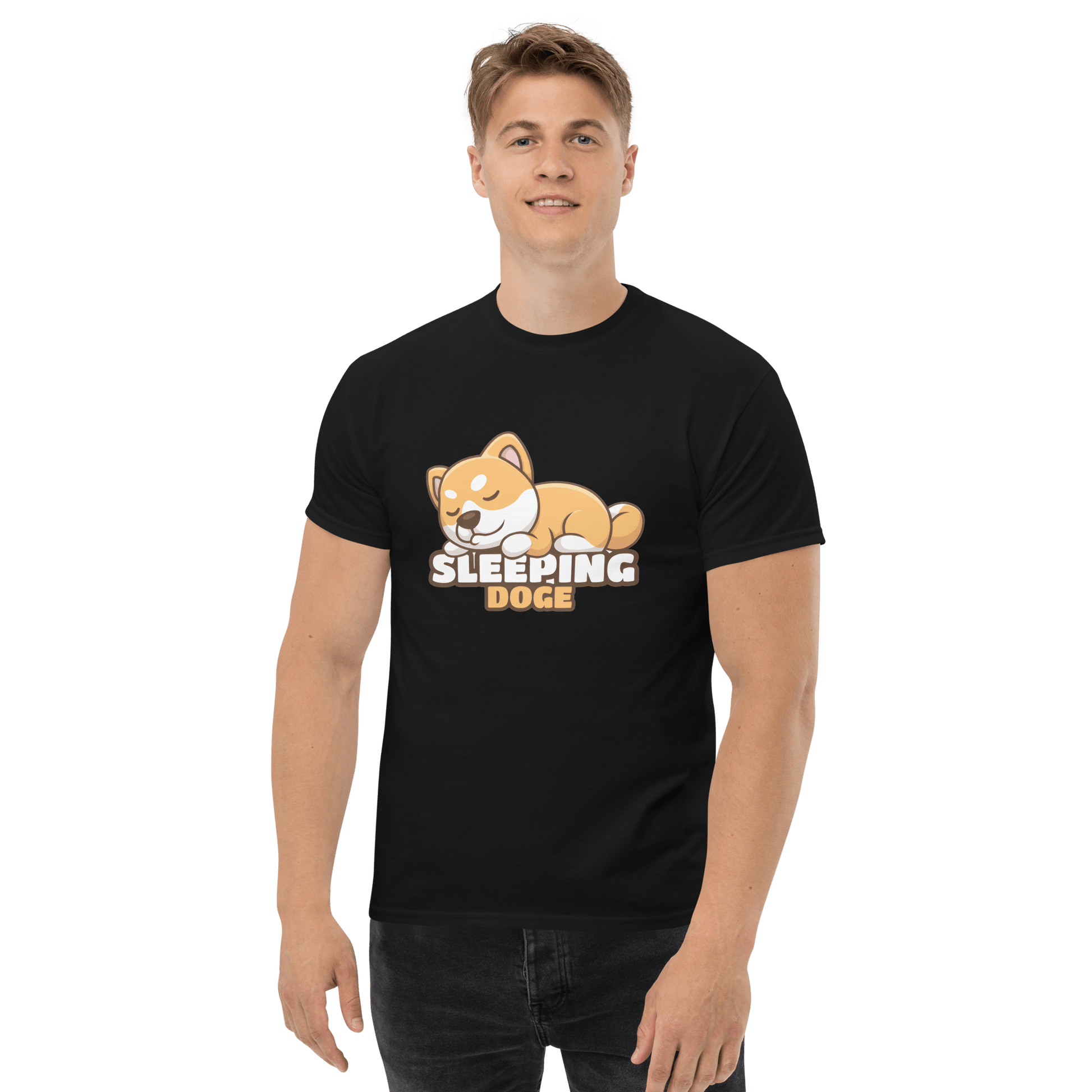 Sleeping Doge Classic T-Shirt Meme - Military Green | Shirtposting