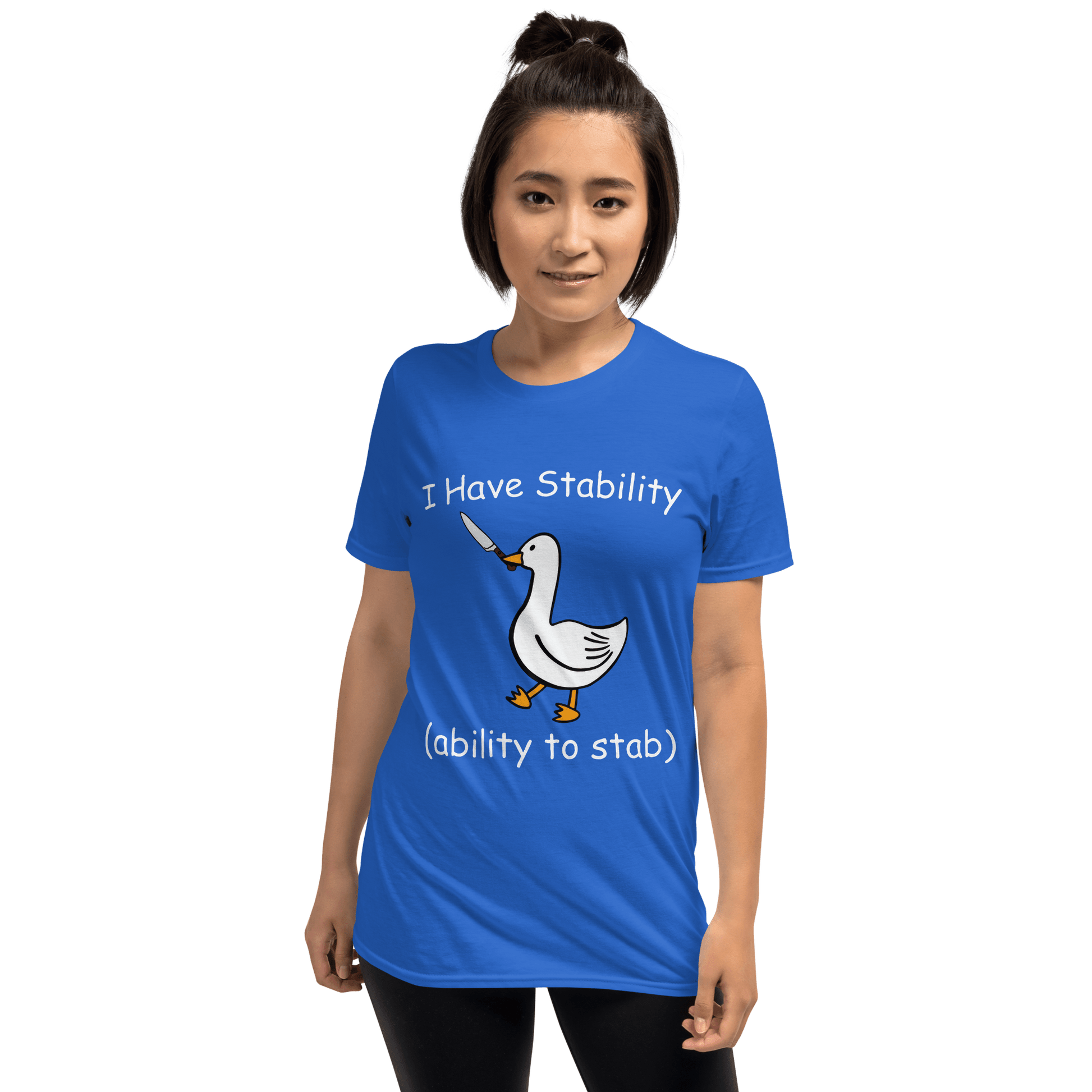 Stability Classic T-Shirt Meme - Royal | Shirtposting