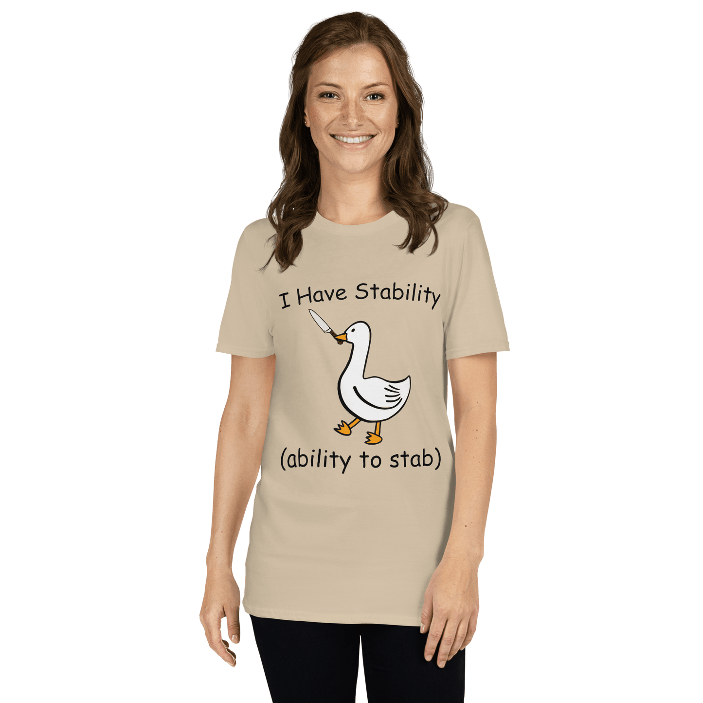 Stability Classic T-Shirt Meme - Sand | Shirtposting