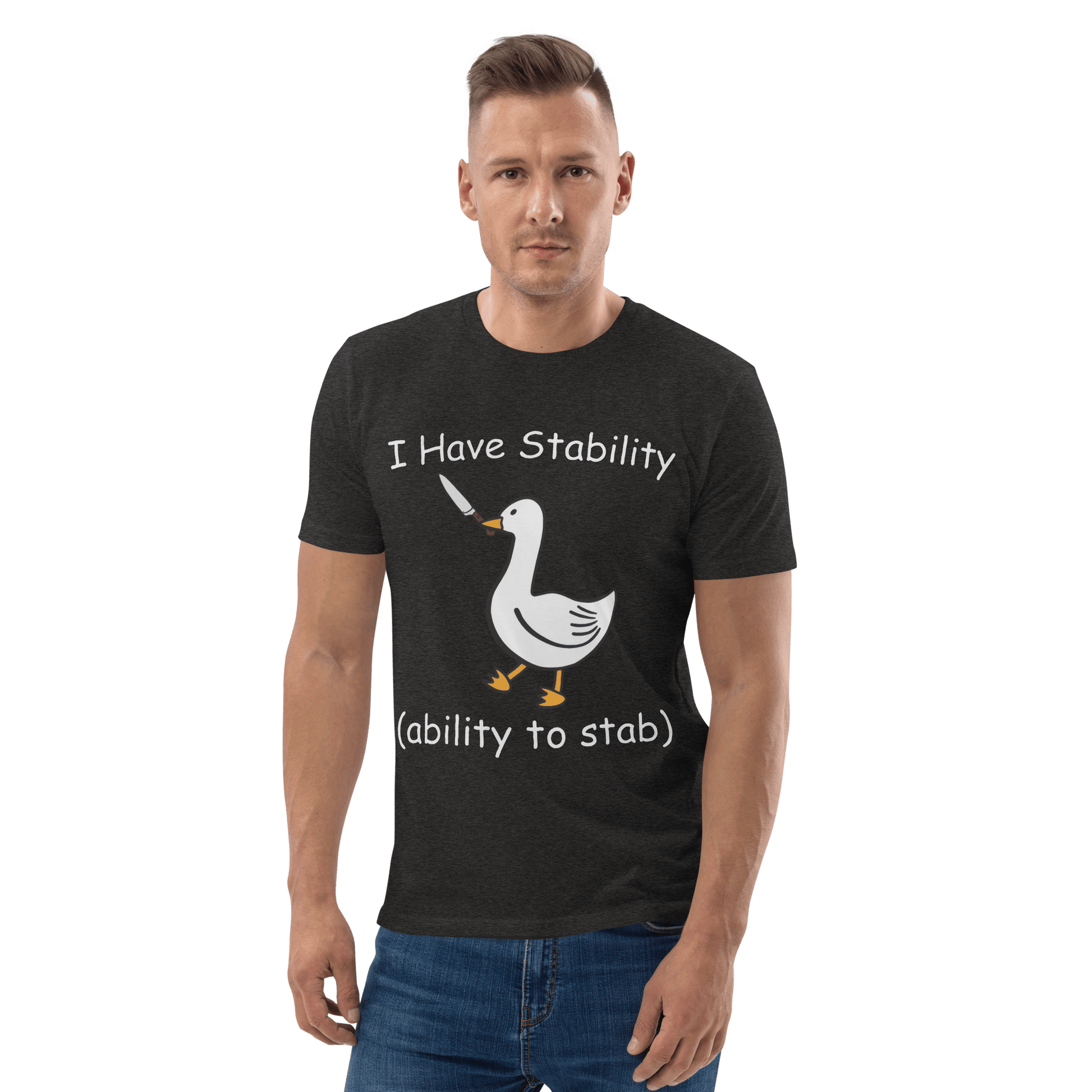 Stability Premium Organic T-Shirt Meme - Khaki | Shirtposting