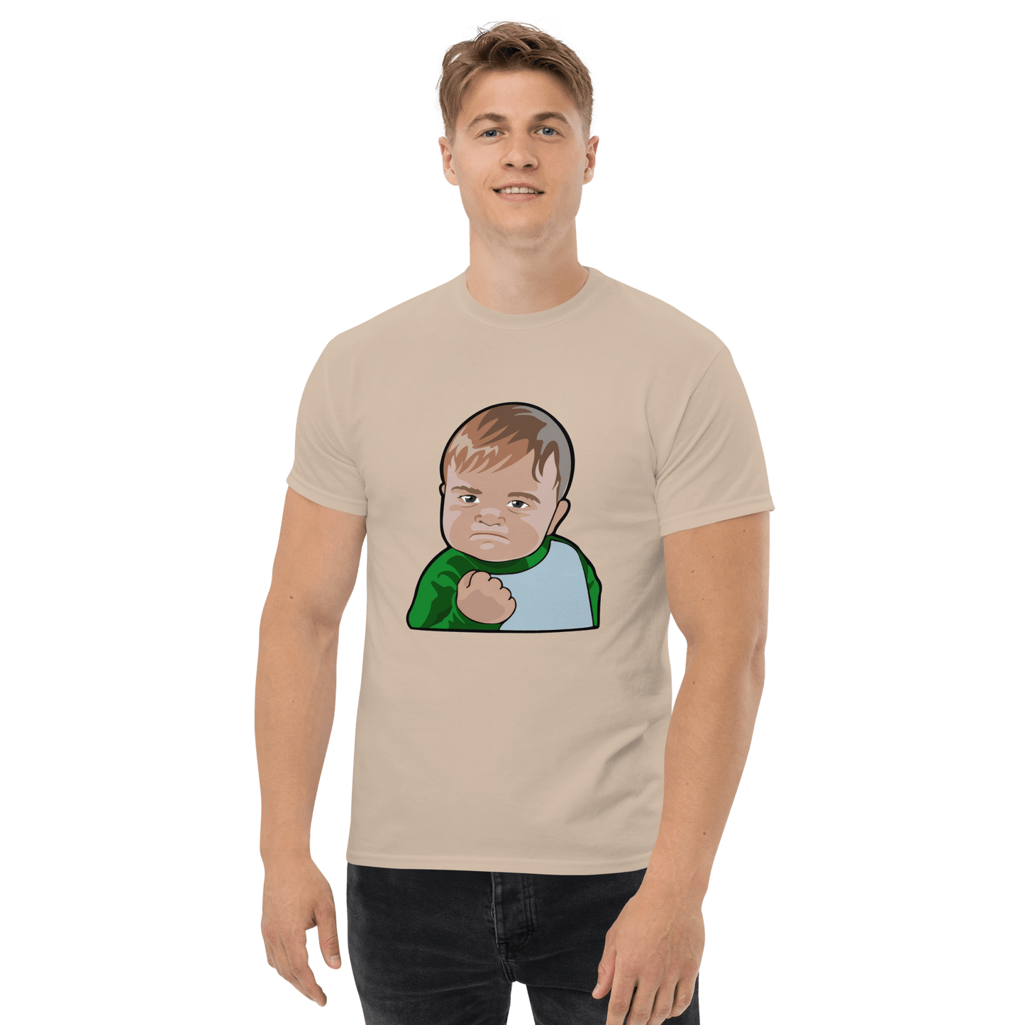 Success Kid Classic T-Shirt Meme - Ash | Shirtposting