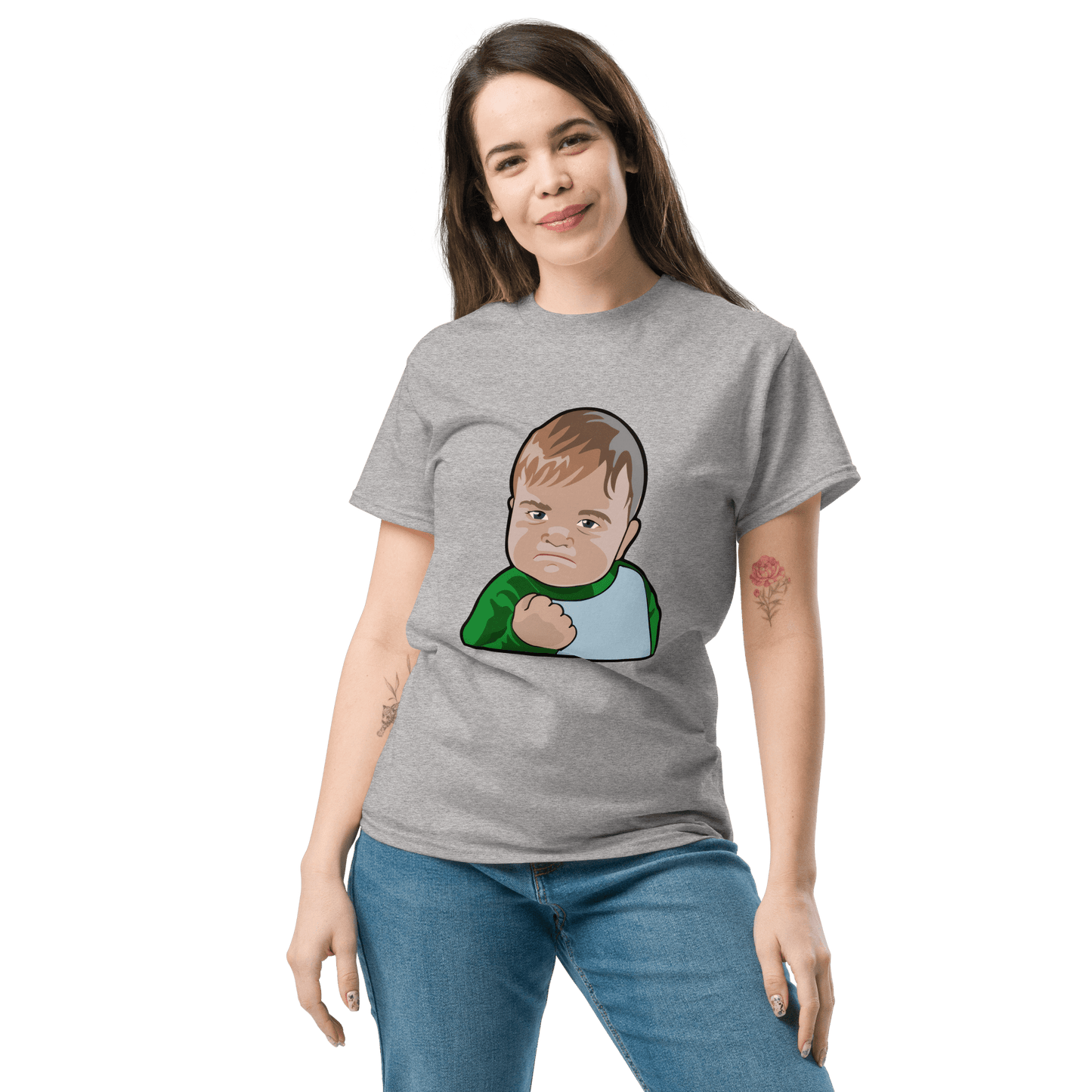 Success Kid Classic T-Shirt Meme - Royal | Shirtposting