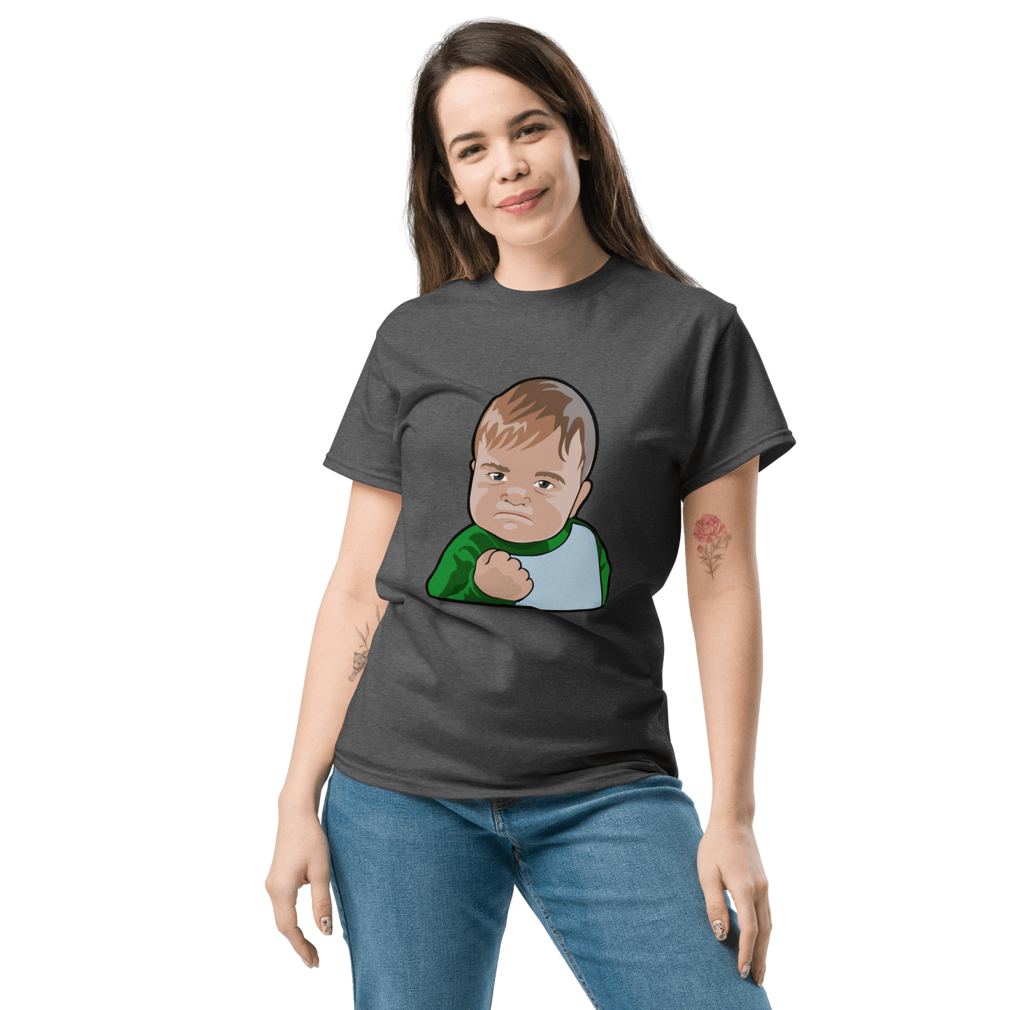 Success Kid Classic T-Shirt Meme - Royal | Shirtposting