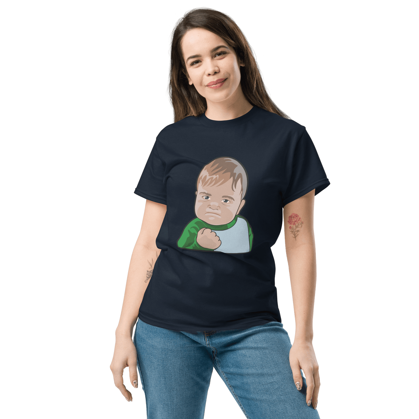 Success Kid Classic T-Shirt Meme - Royal | Shirtposting