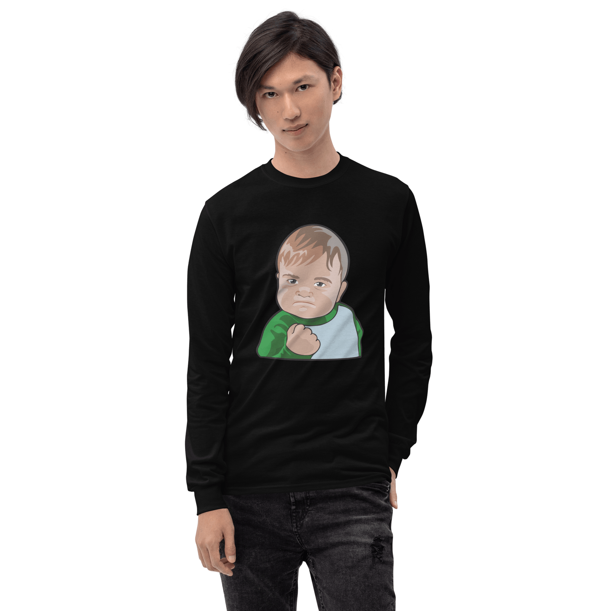 Success Kid Long Sleeve T-Shirt Meme - Sport Grey | Shirtposting