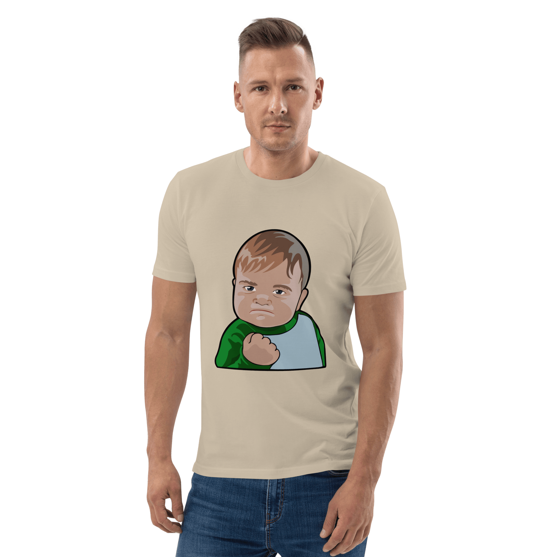 Success Kid Premium Organic T-Shirt Meme - Dark Heather Grey | Shirtposting