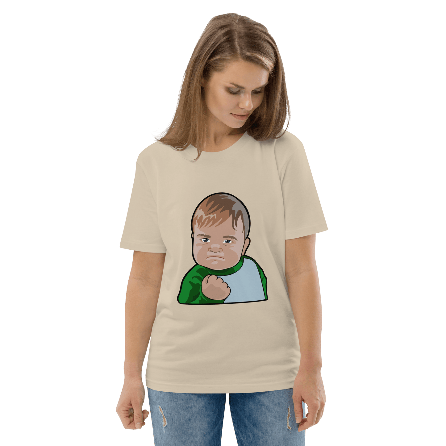 Success Kid Premium Organic T-Shirt Meme - Dark Heather Grey | Shirtposting