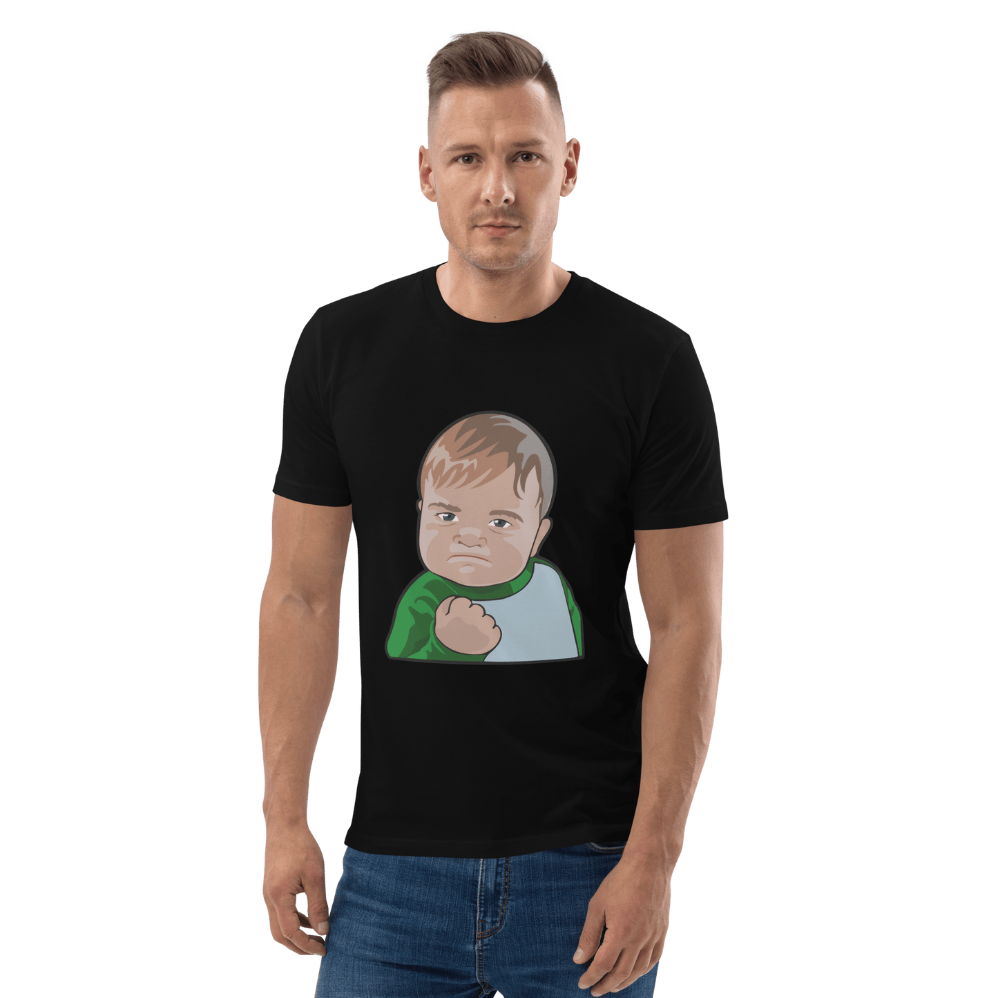 Success Kid Premium Organic T-Shirt Meme - Dark Heather Grey | Shirtposting