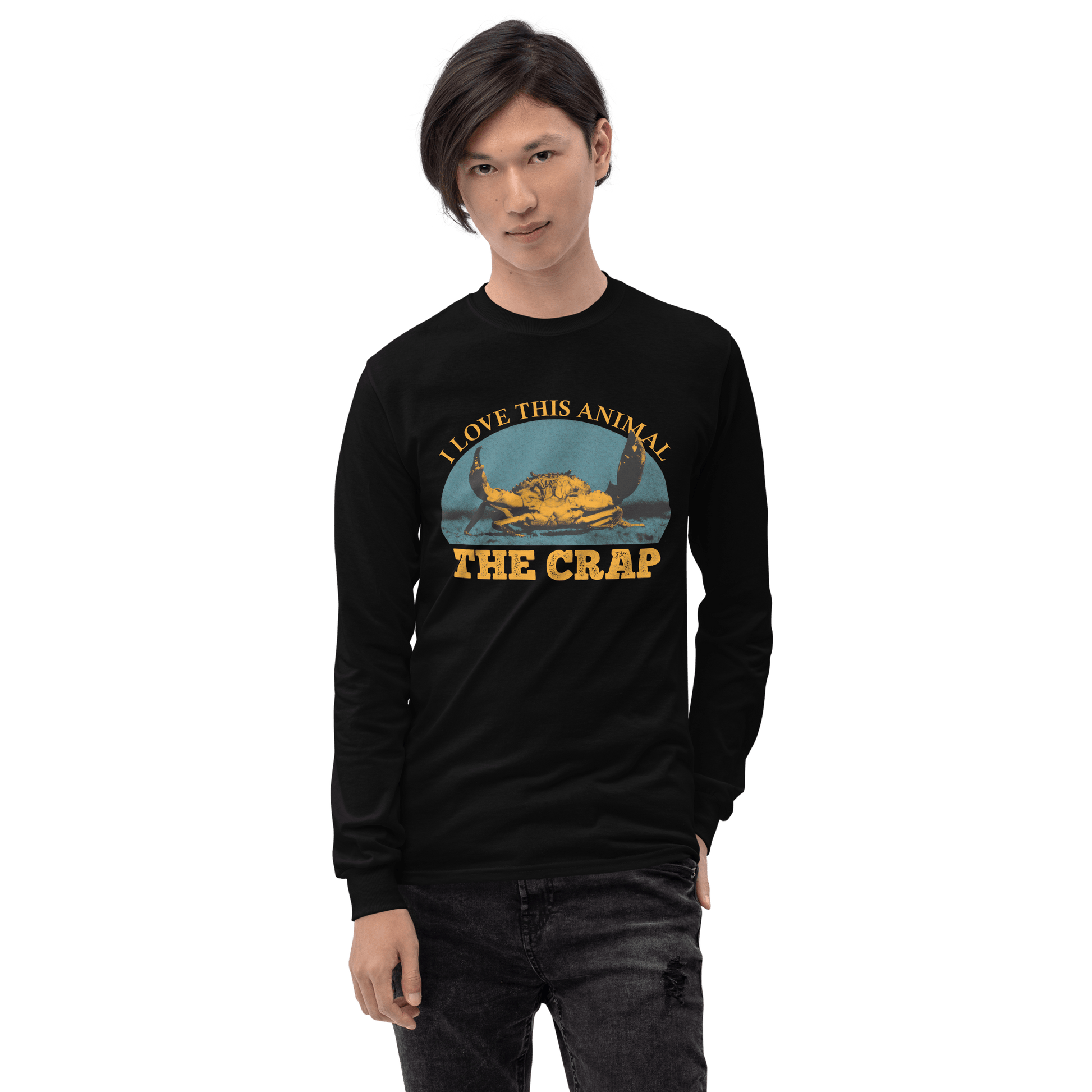 The Crap Long Sleeve T-Shirt Meme - Navy | Shirtposting